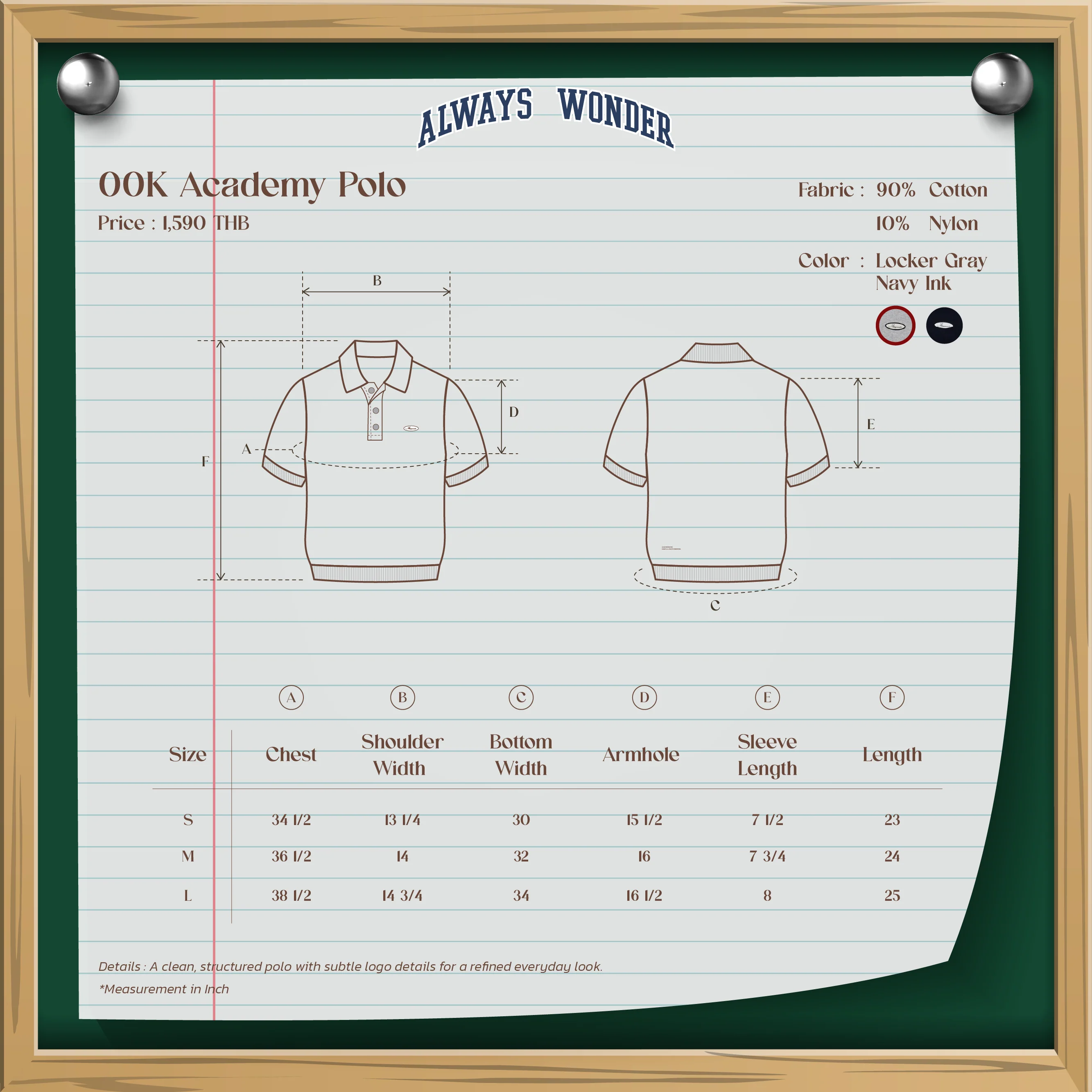 00K Academy Polo | Locker Gray - Image 7