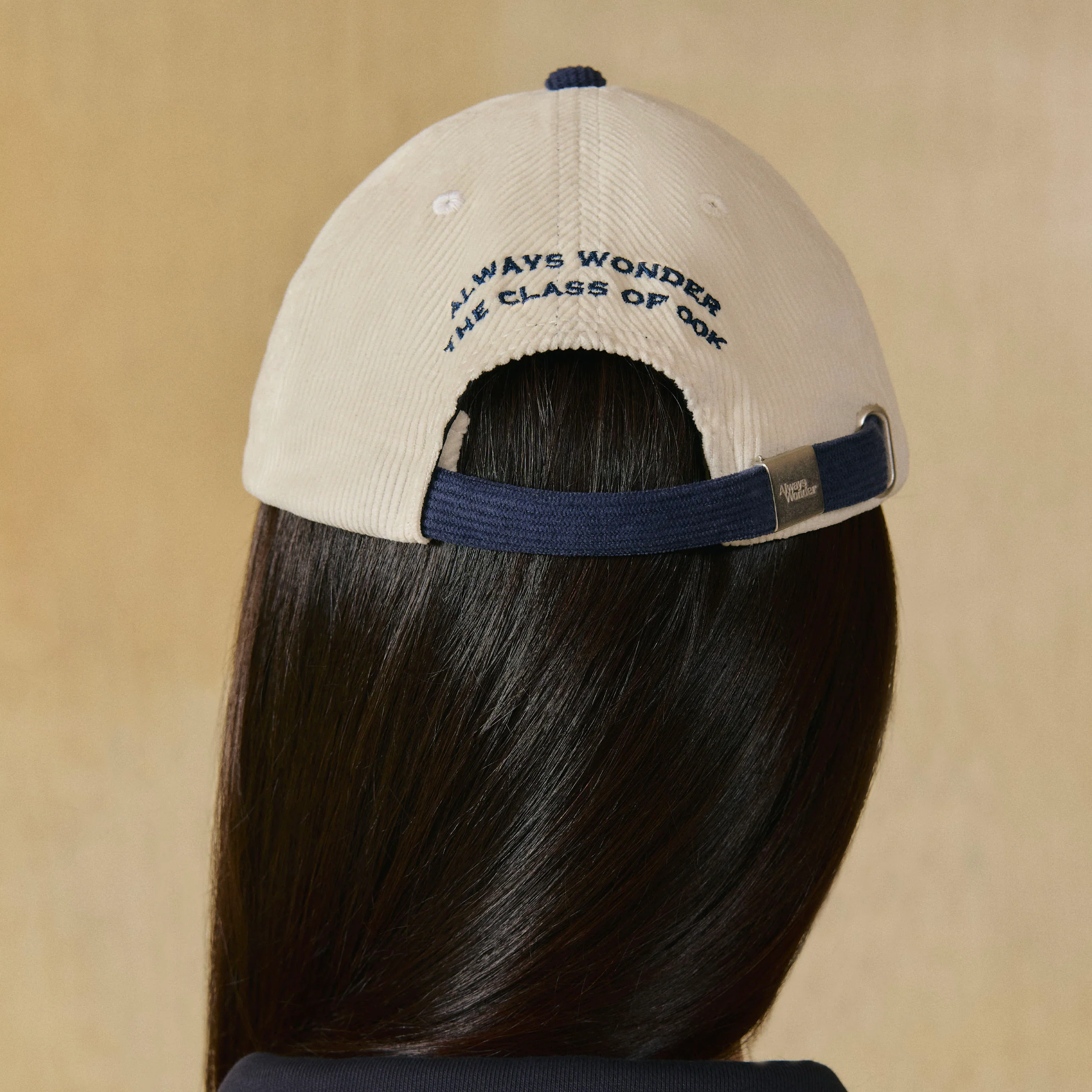 00K Playground Club Cap | White Millet with Navy - Image 4