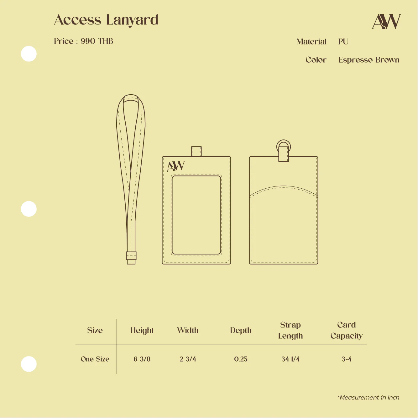 Access Lanyard | Espresso Brown - Image 5