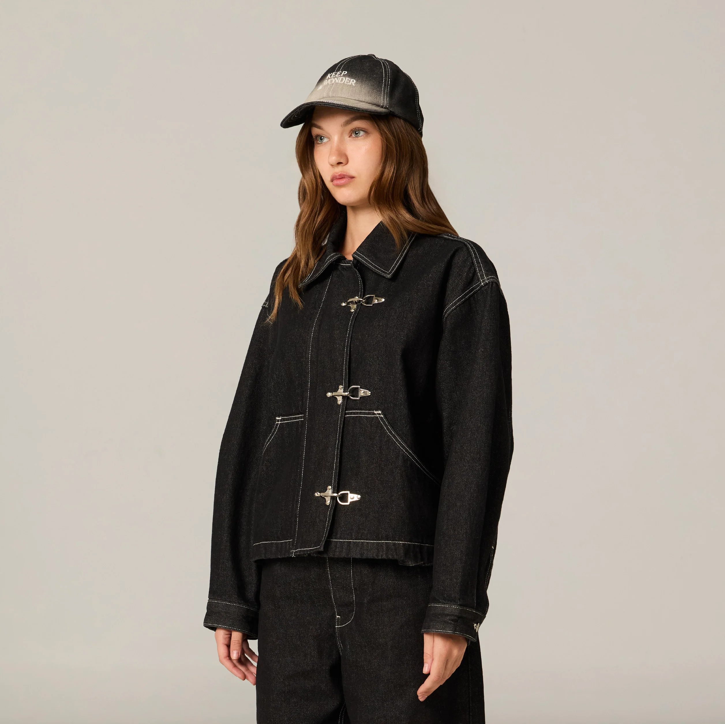 After the Spotlight Denim Jacket | Midnight Silence - Image 3