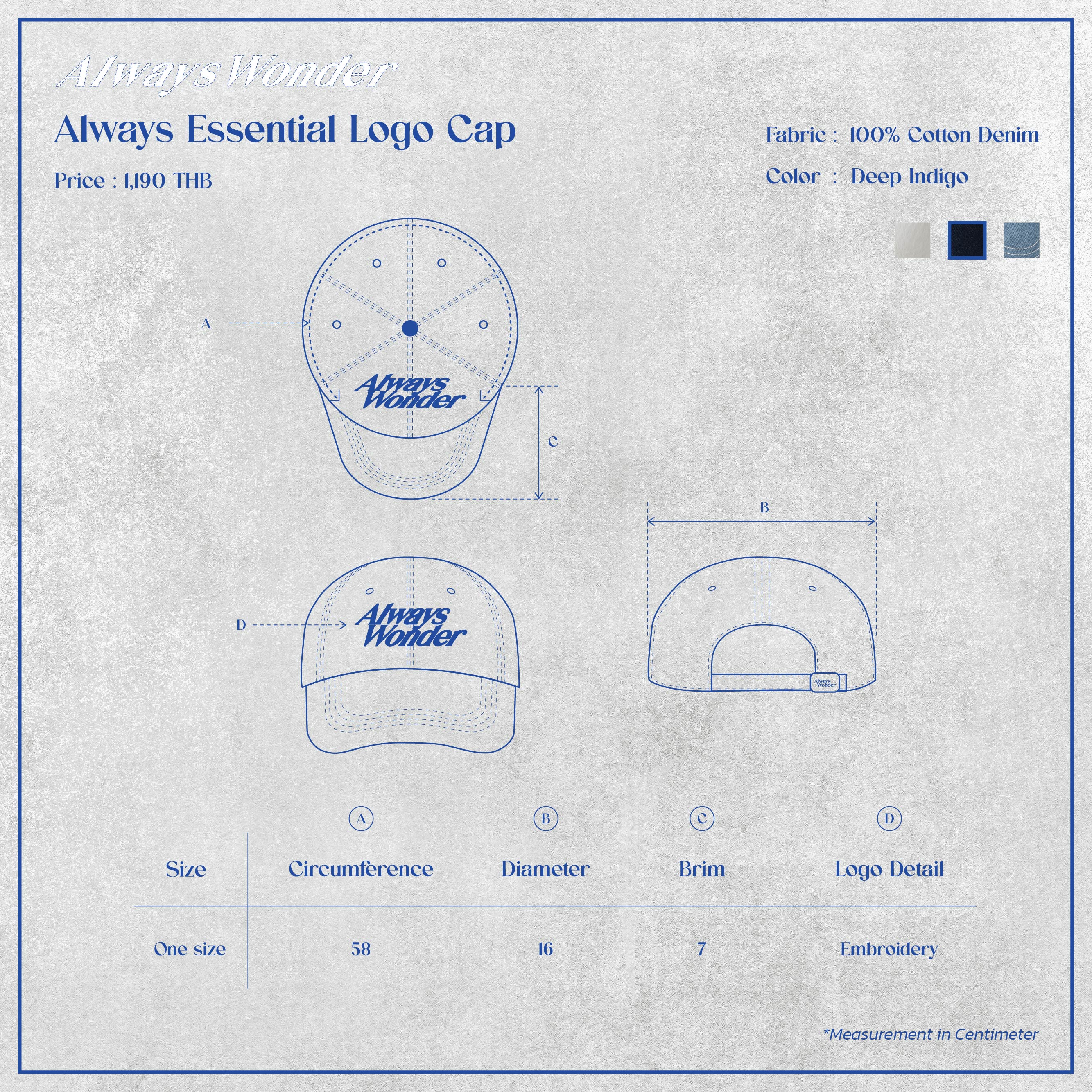 Always Essential Logo Cap | Deep Indigo - Image 4