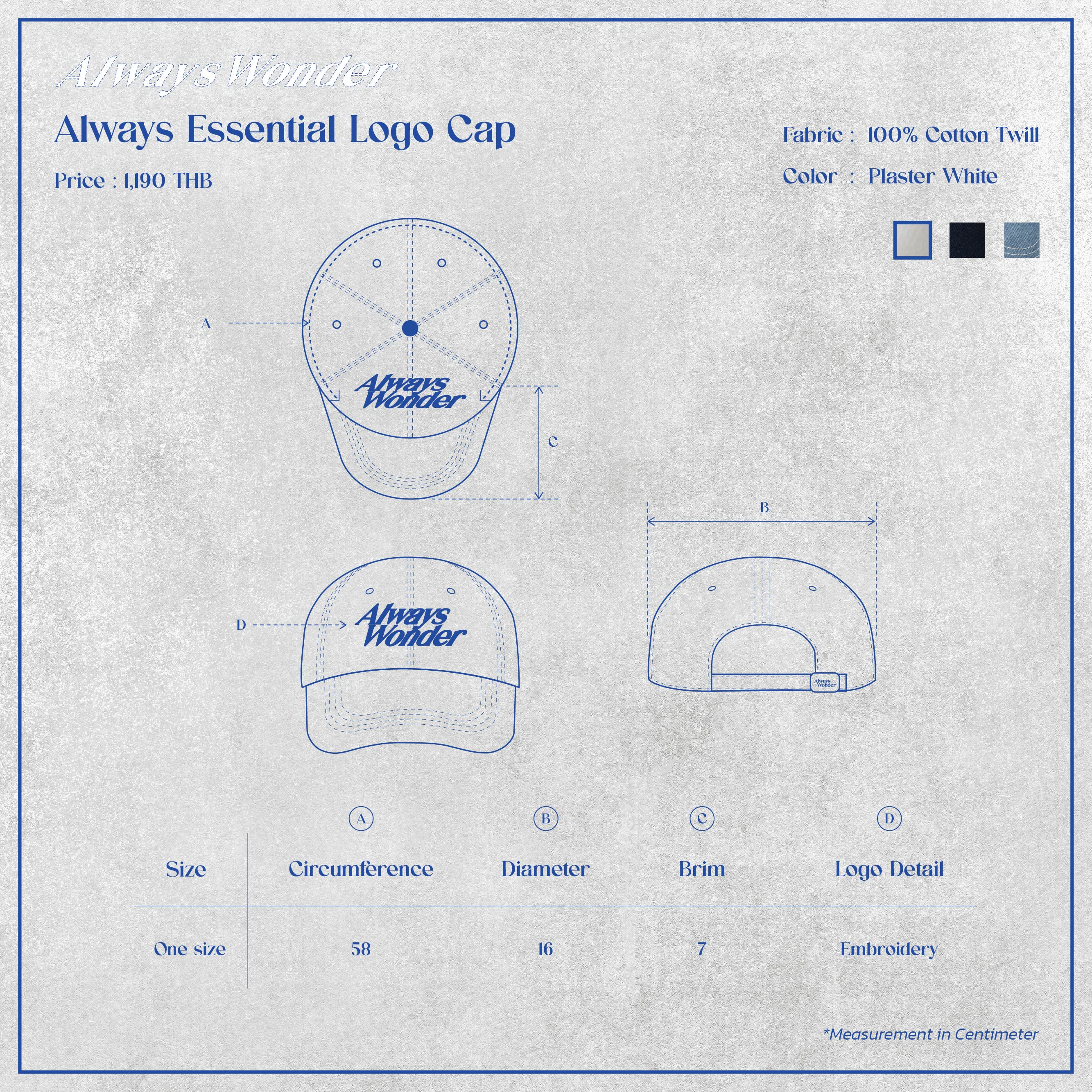 Always Essential Logo Cap | Plaster White - Image 5