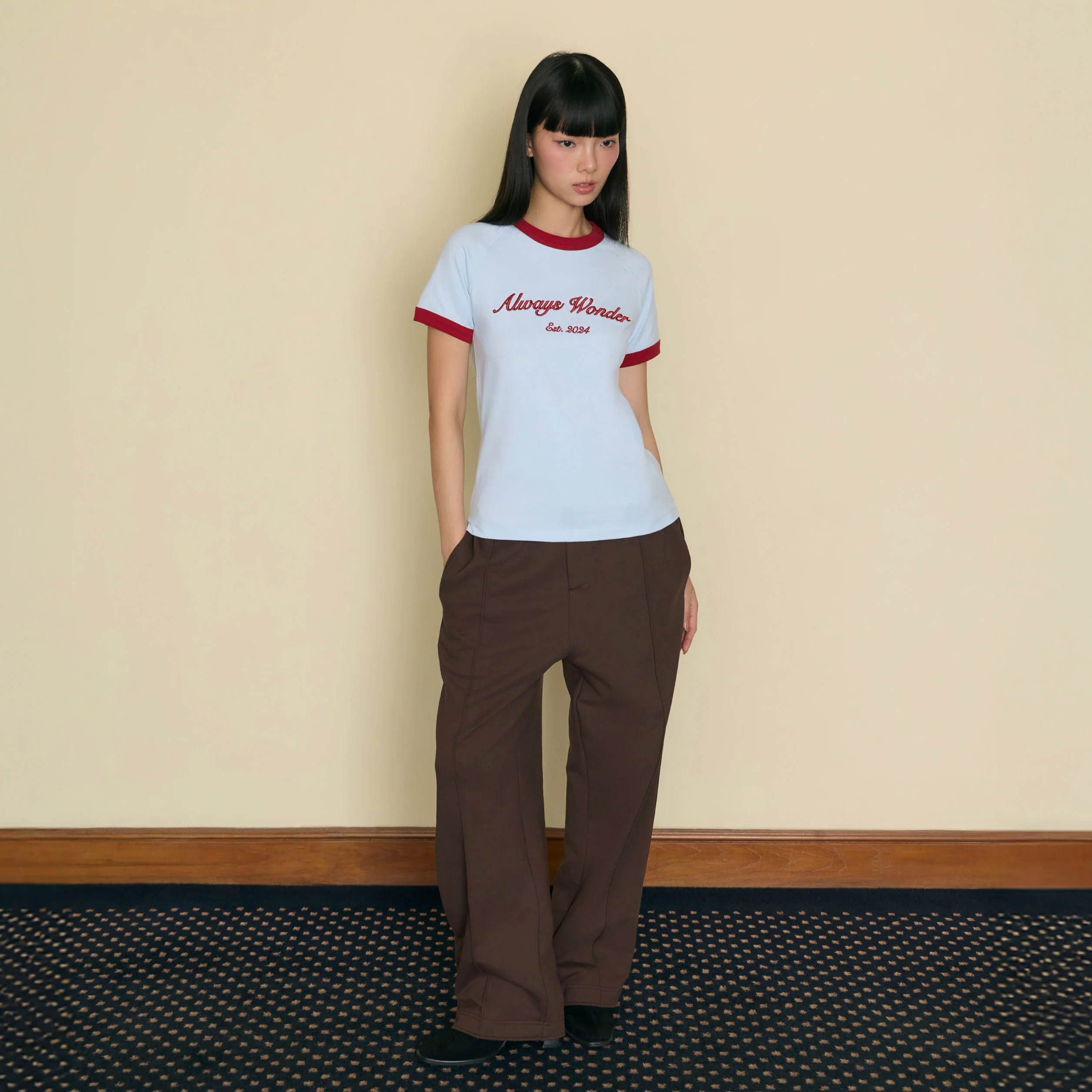 Always Familiar Ringer Tee | Clear Sky - Image 6
