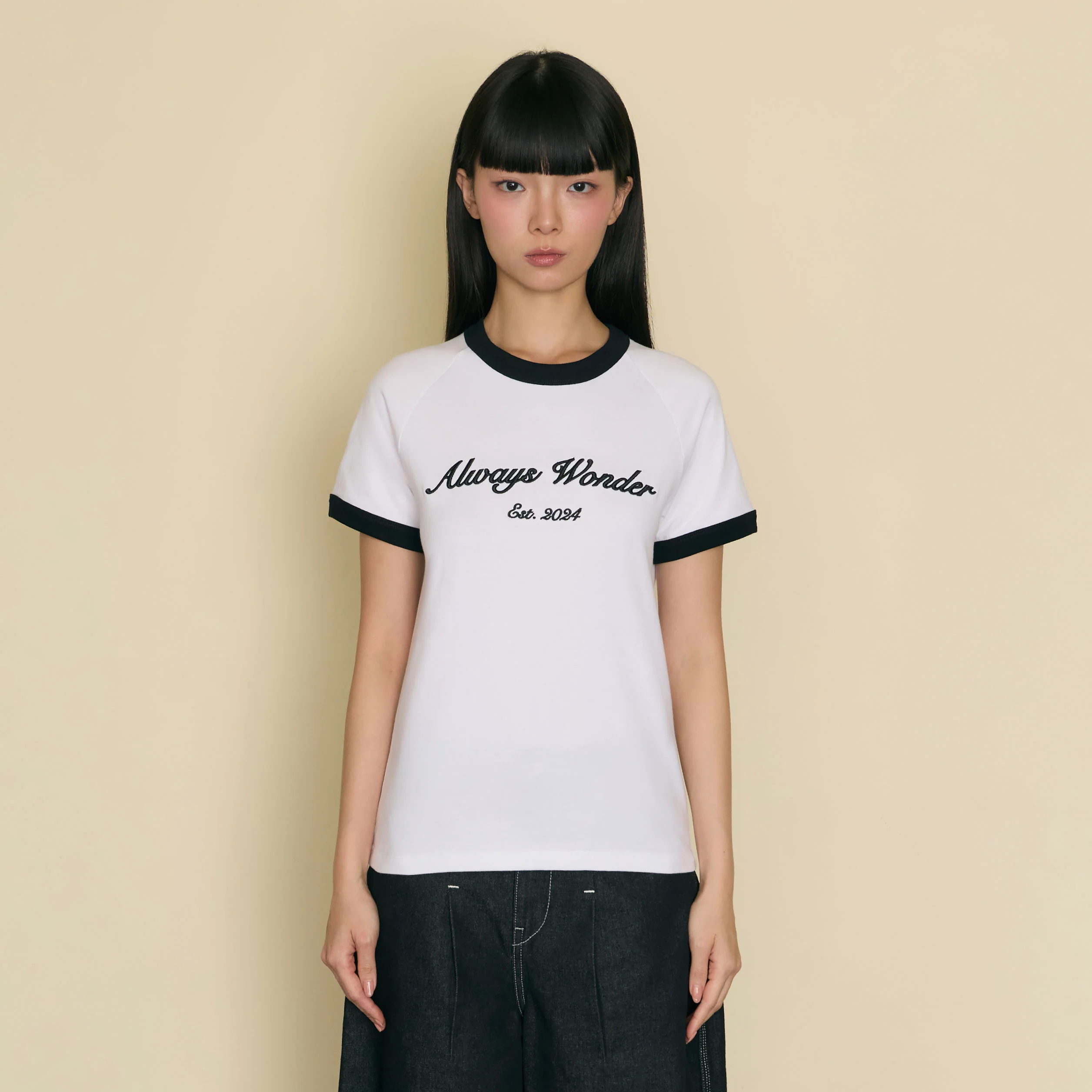 Always Familiar Ringer Tee | Quiet Ivory - Image 2
