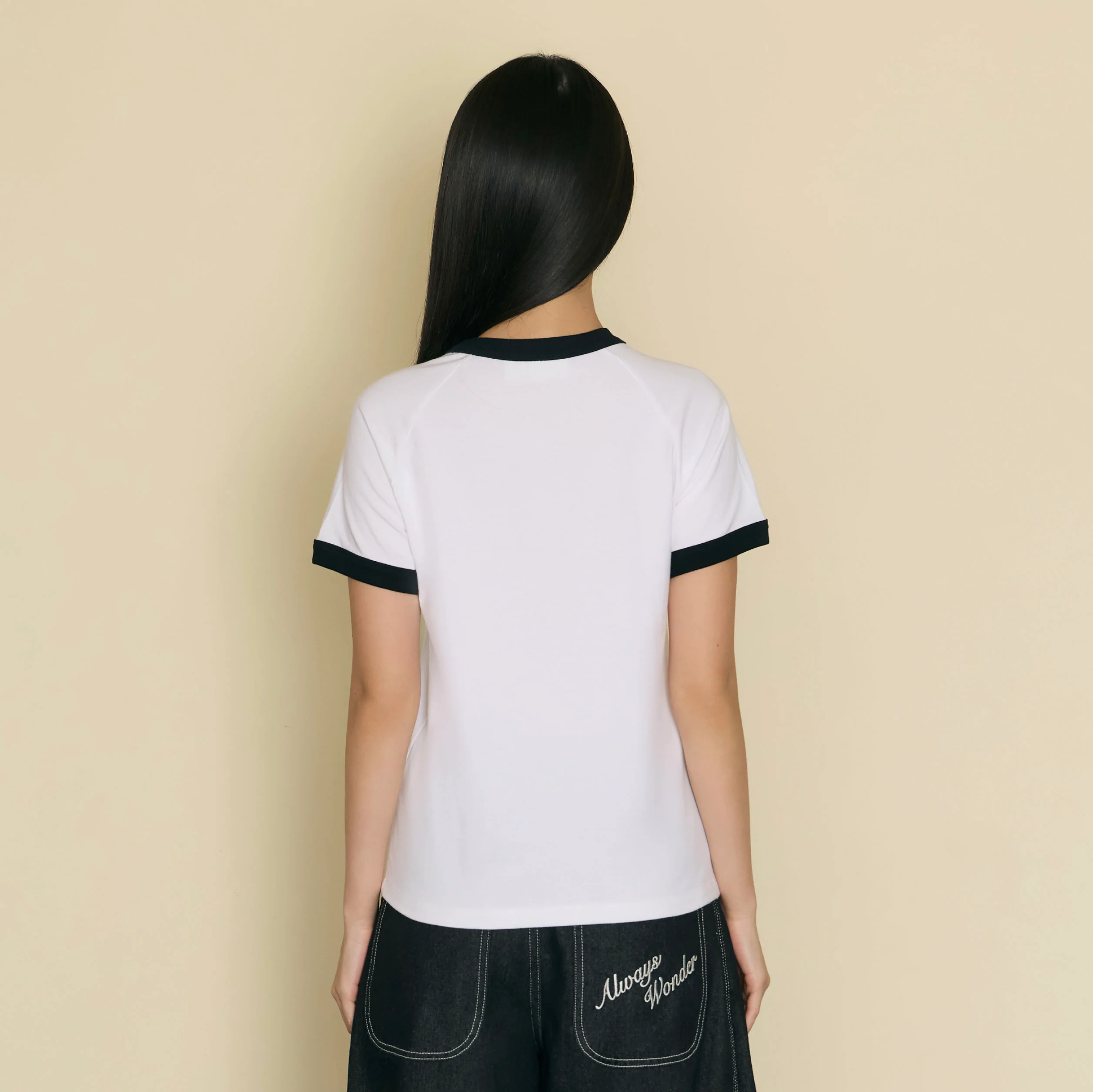 Always Familiar Ringer Tee | Quiet Ivory - Image 4