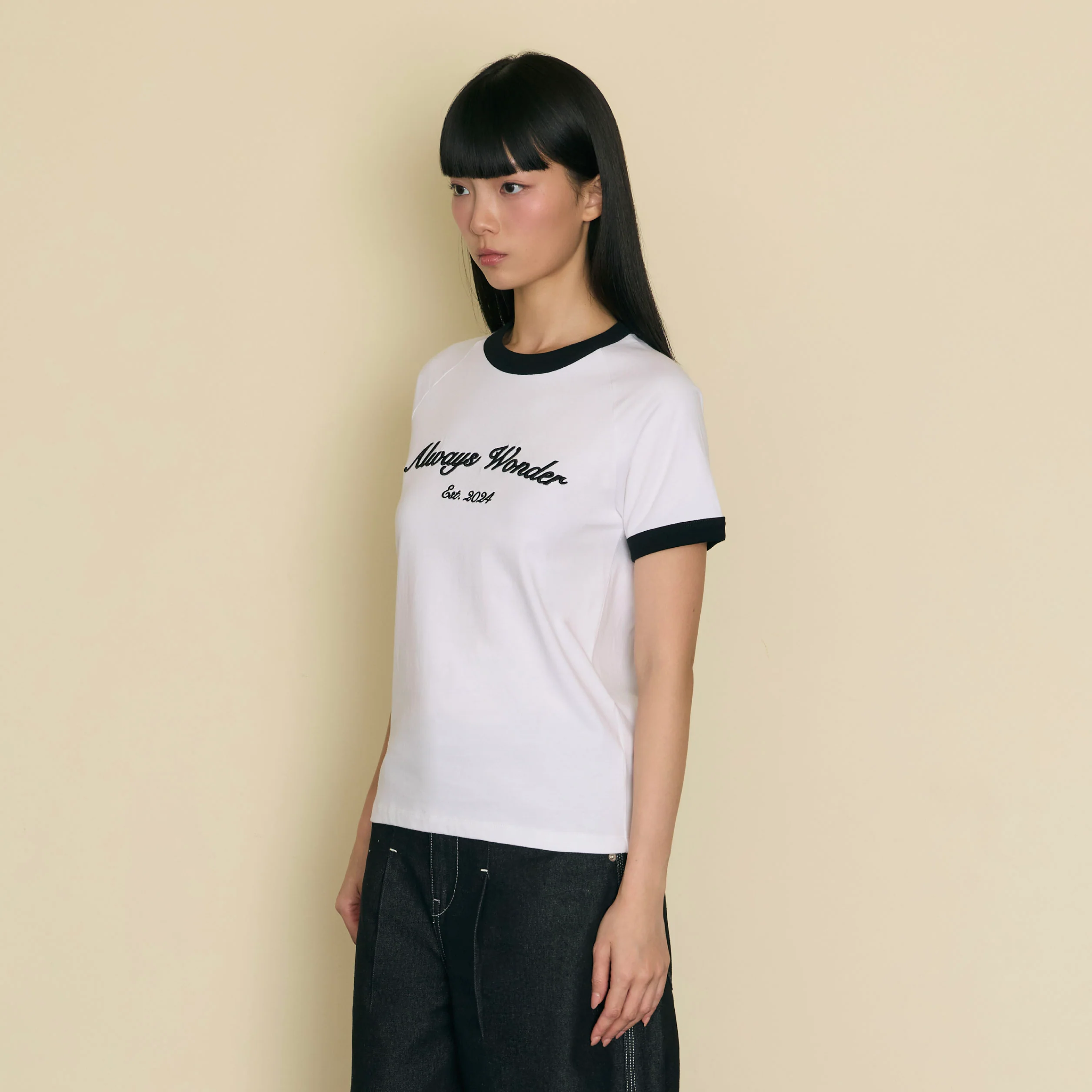 Always Familiar Ringer Tee | Quiet Ivory - Image 6