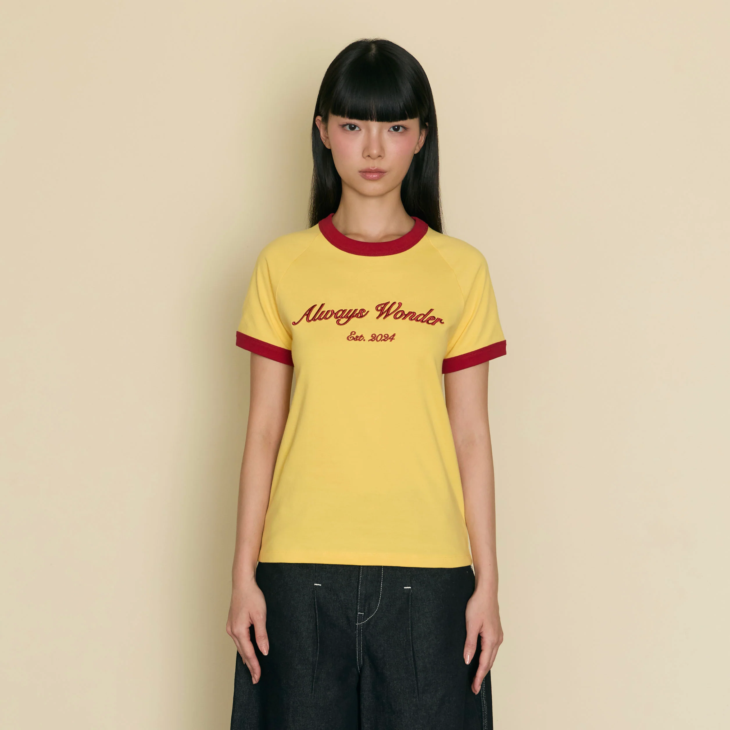 Always Familiar Ringer Tee | Soft Butter - Image 2
