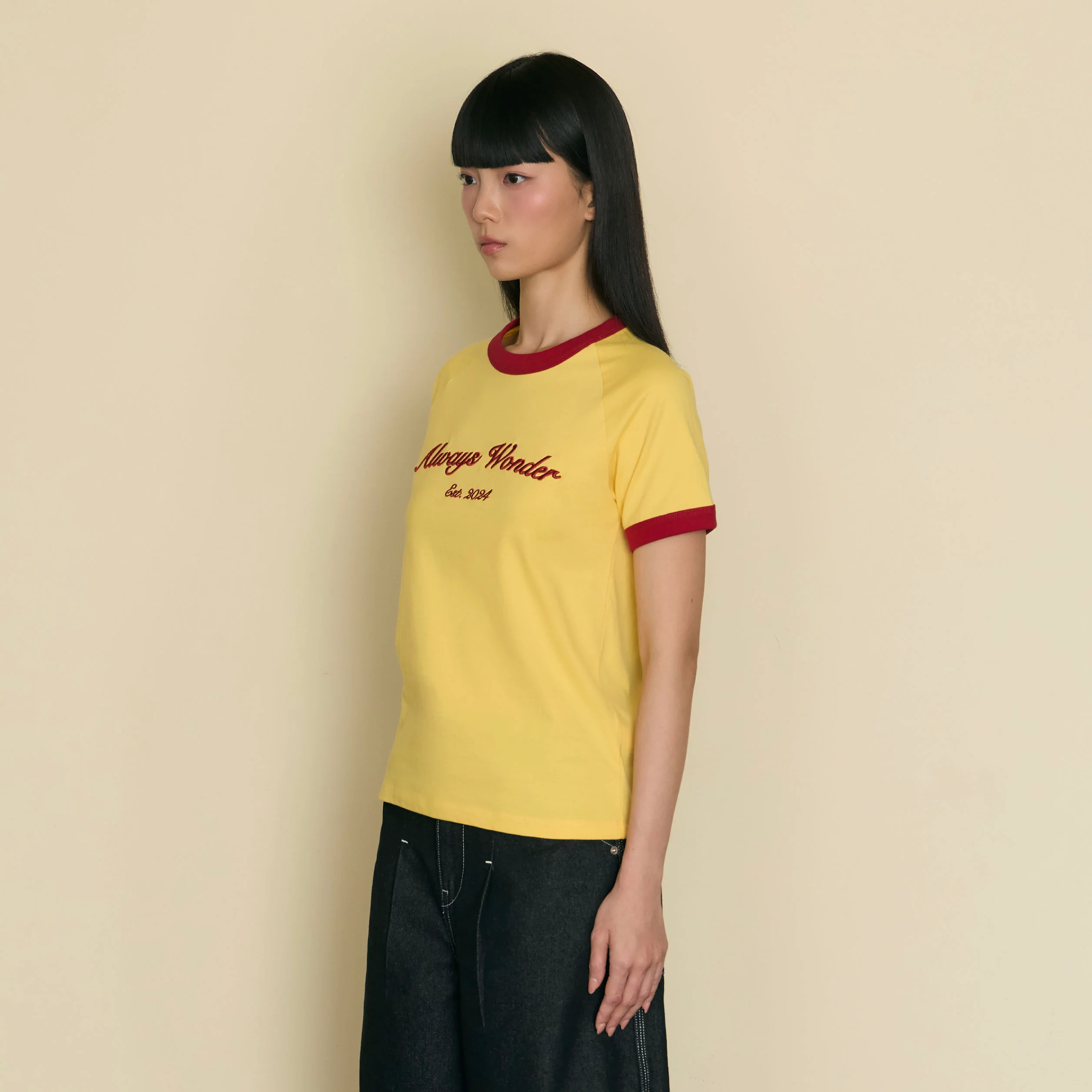 Always Familiar Ringer Tee | Soft Butter - Image 3
