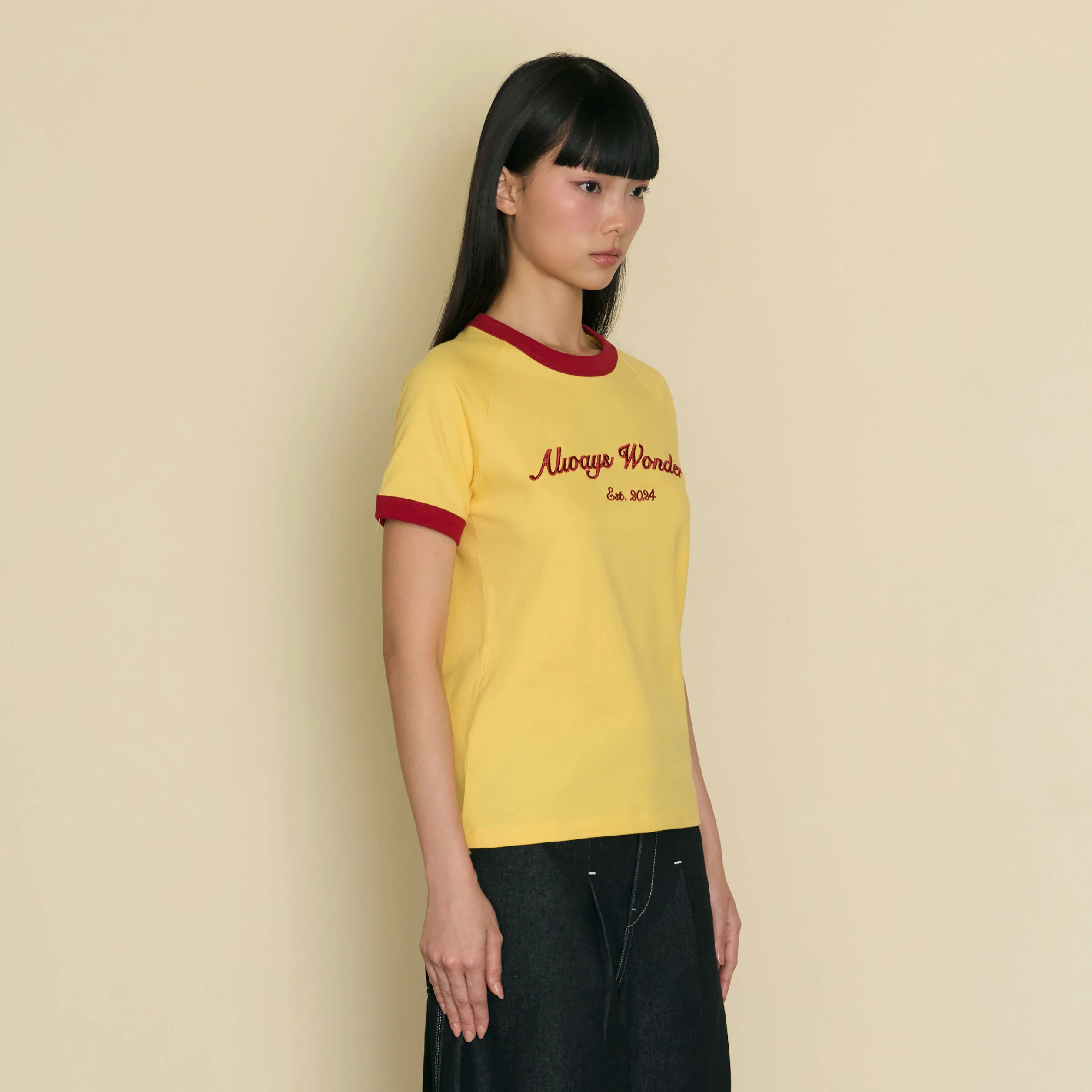 Always Familiar Ringer Tee | Soft Butter - Image 4