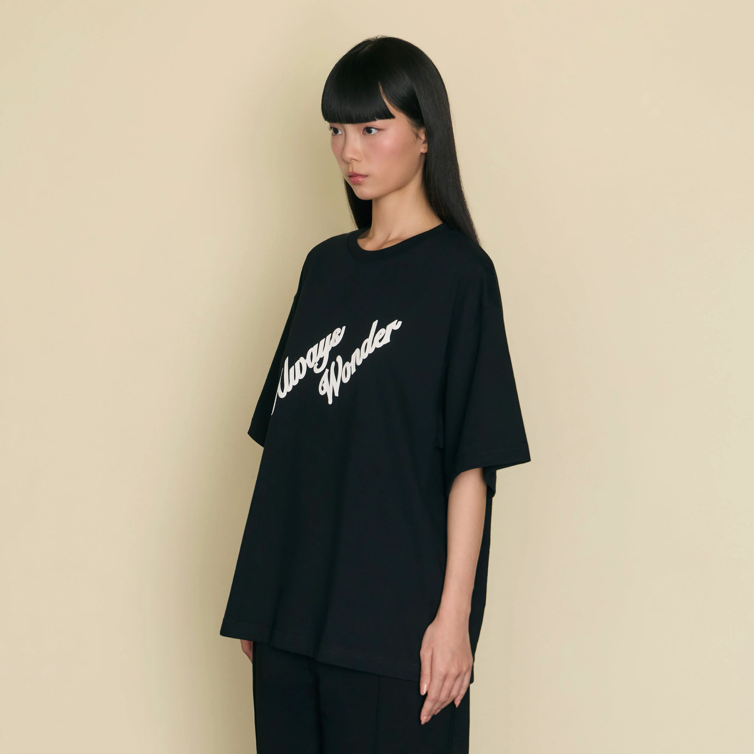 Always Presense Oversized Tee | Charcoal - Image 3