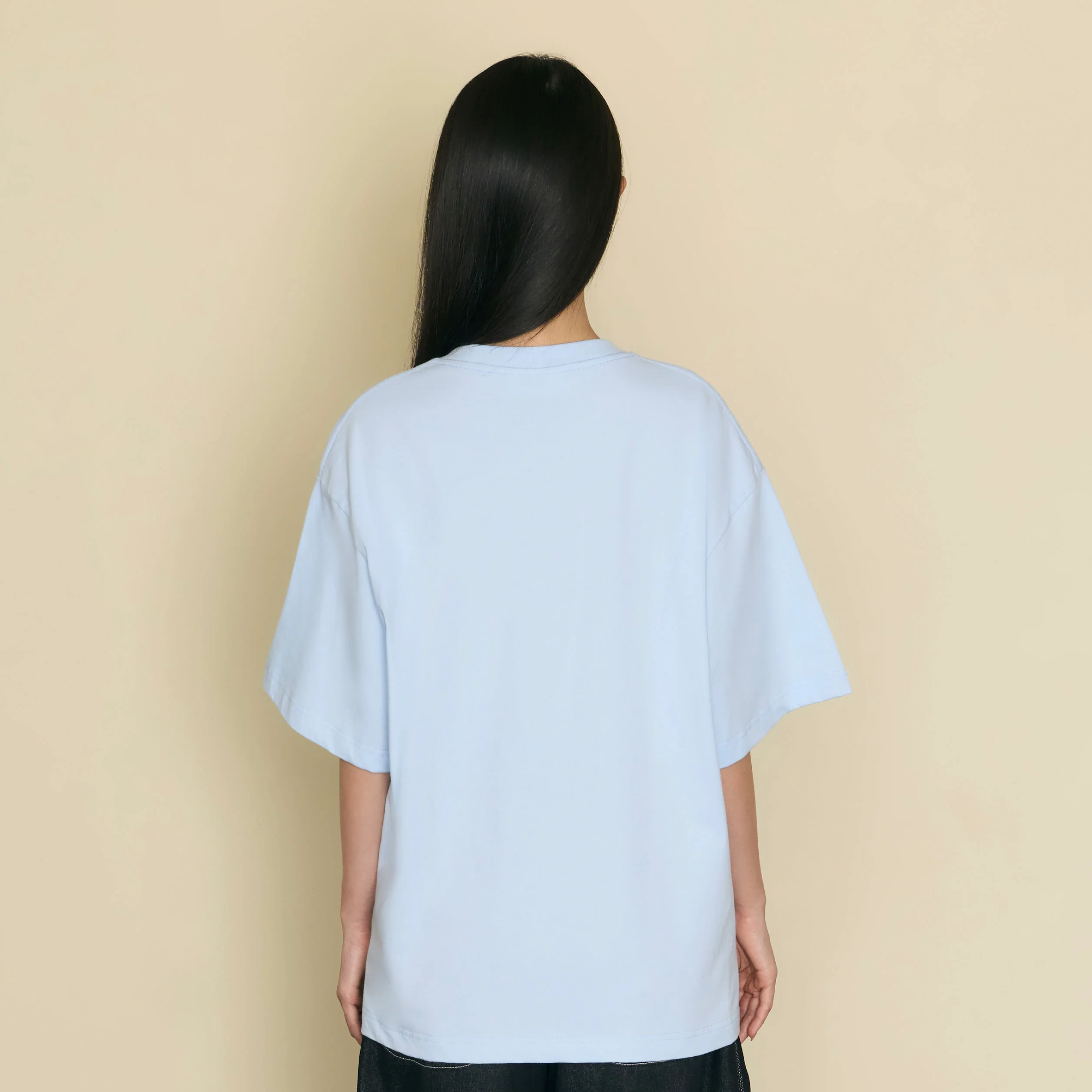 Always Presense Oversized Tee | Clear Sky - Image 4