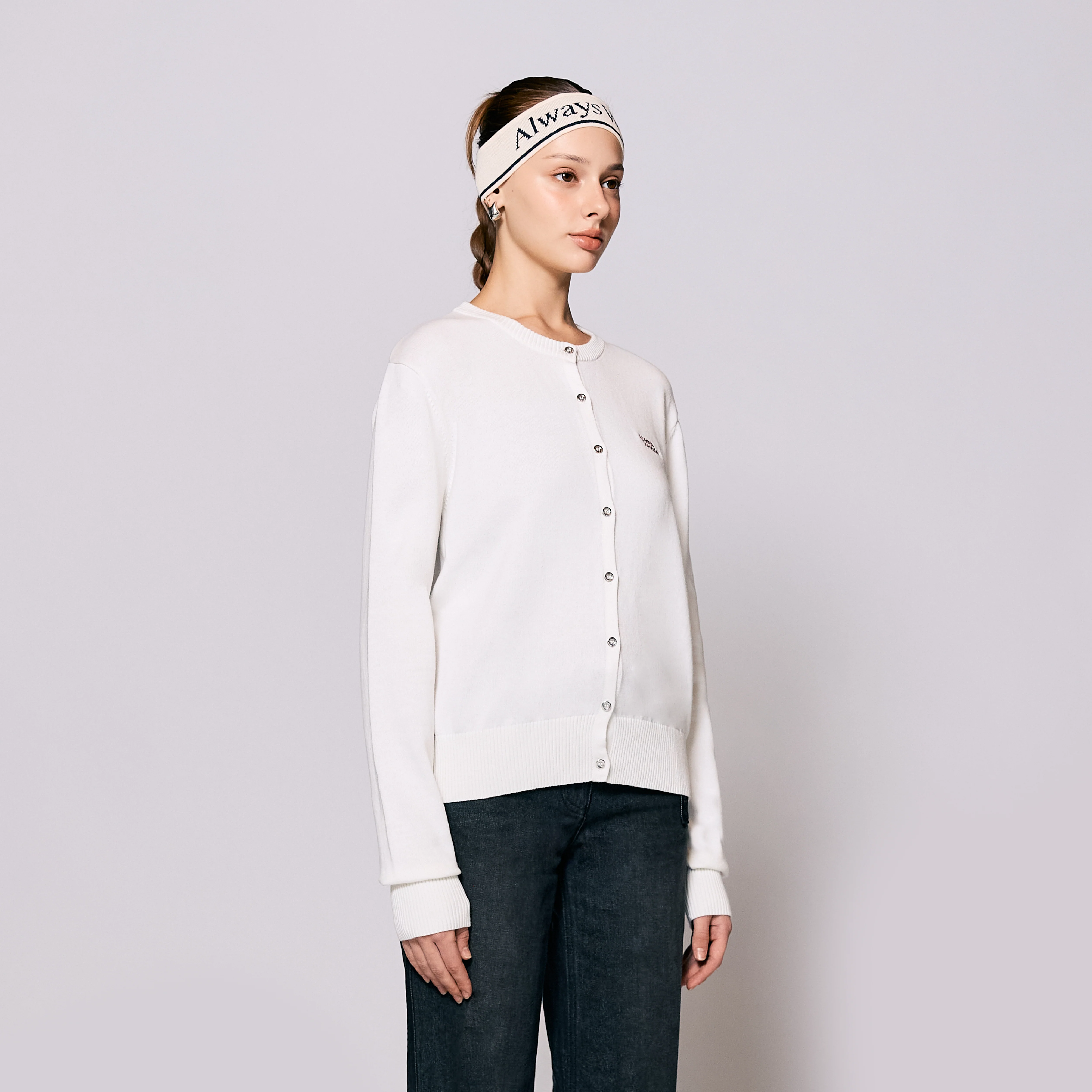 AlwaysWonder | 'A Digital Heartbeat' Cream Cardigan - Image 5