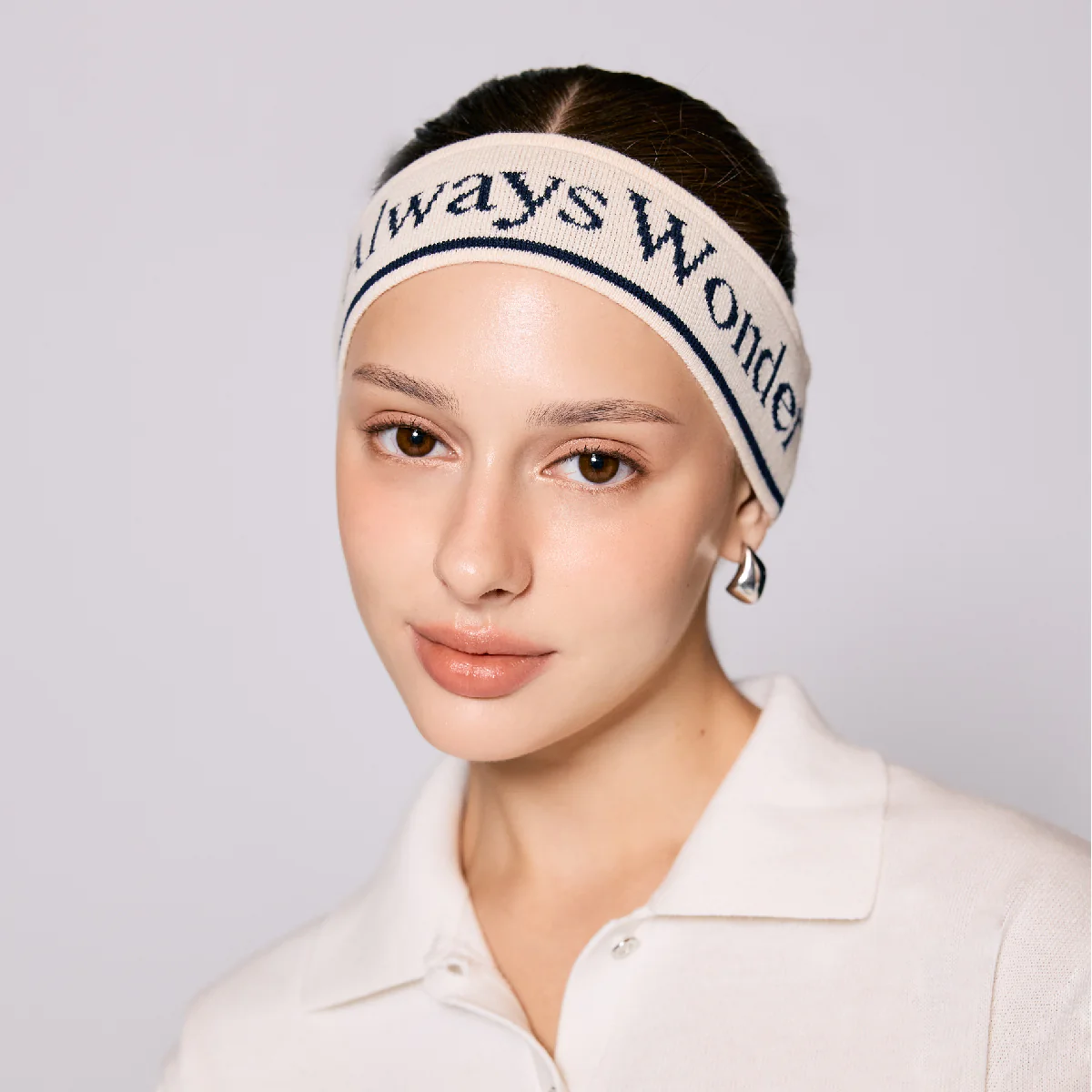 AlwaysWonder | 'A Digital Heartbeat' Cream Headband - Image 3