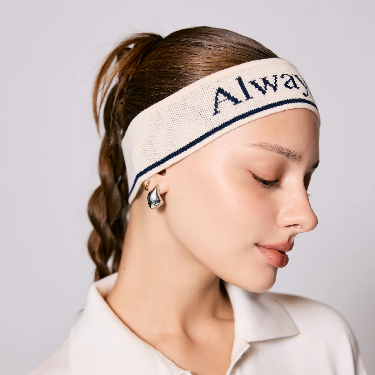 AlwaysWonder | 'A Digital Heartbeat' Cream Headband - Image 4