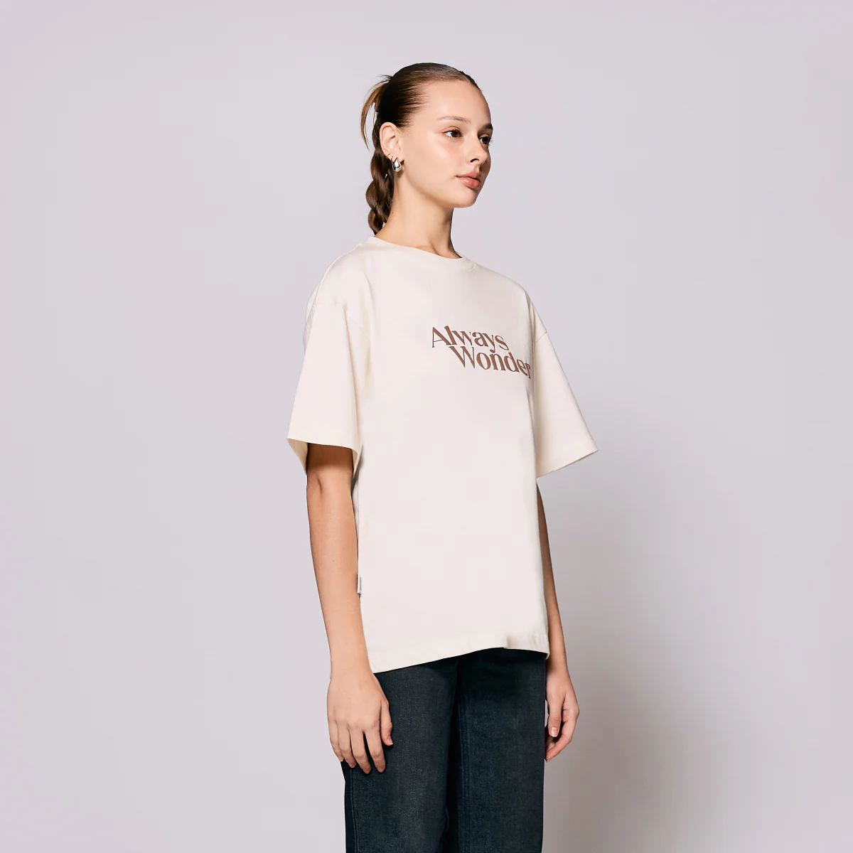 AlwaysWonder | 'A Digital Heartbeat' Cream T-Shirt - Image 4