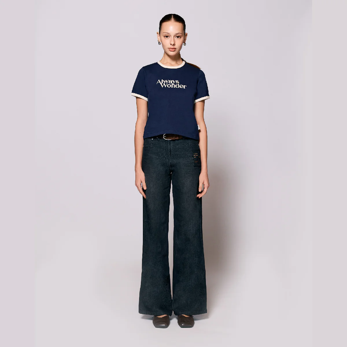 AlwaysWonder | 'A Digital Heartbeat' Fade Black Jeans - Image 3