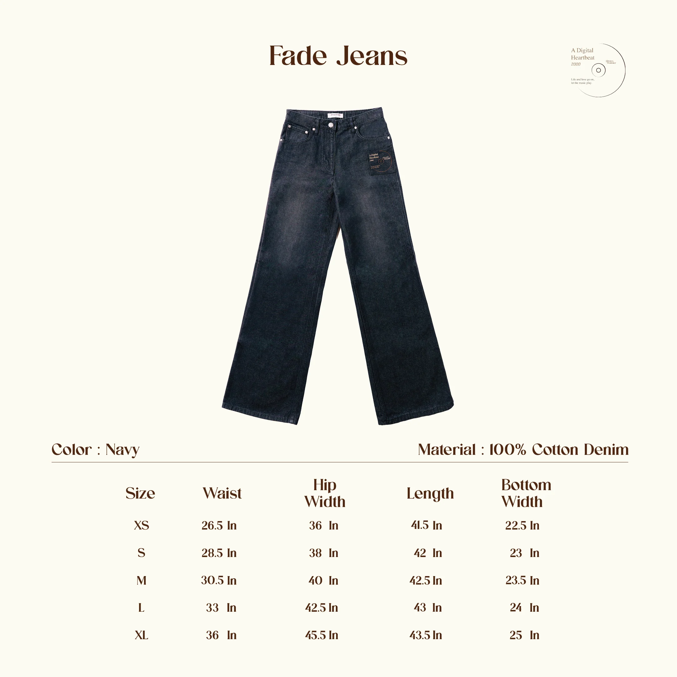 AlwaysWonder | 'A Digital Heartbeat' Fade Black Jeans - Image 6
