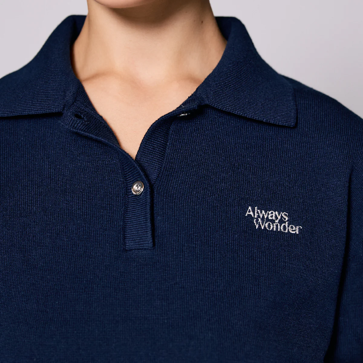 AlwaysWonder | 'A Digital Heartbeat'  Navy Polo Shirt - Image 6