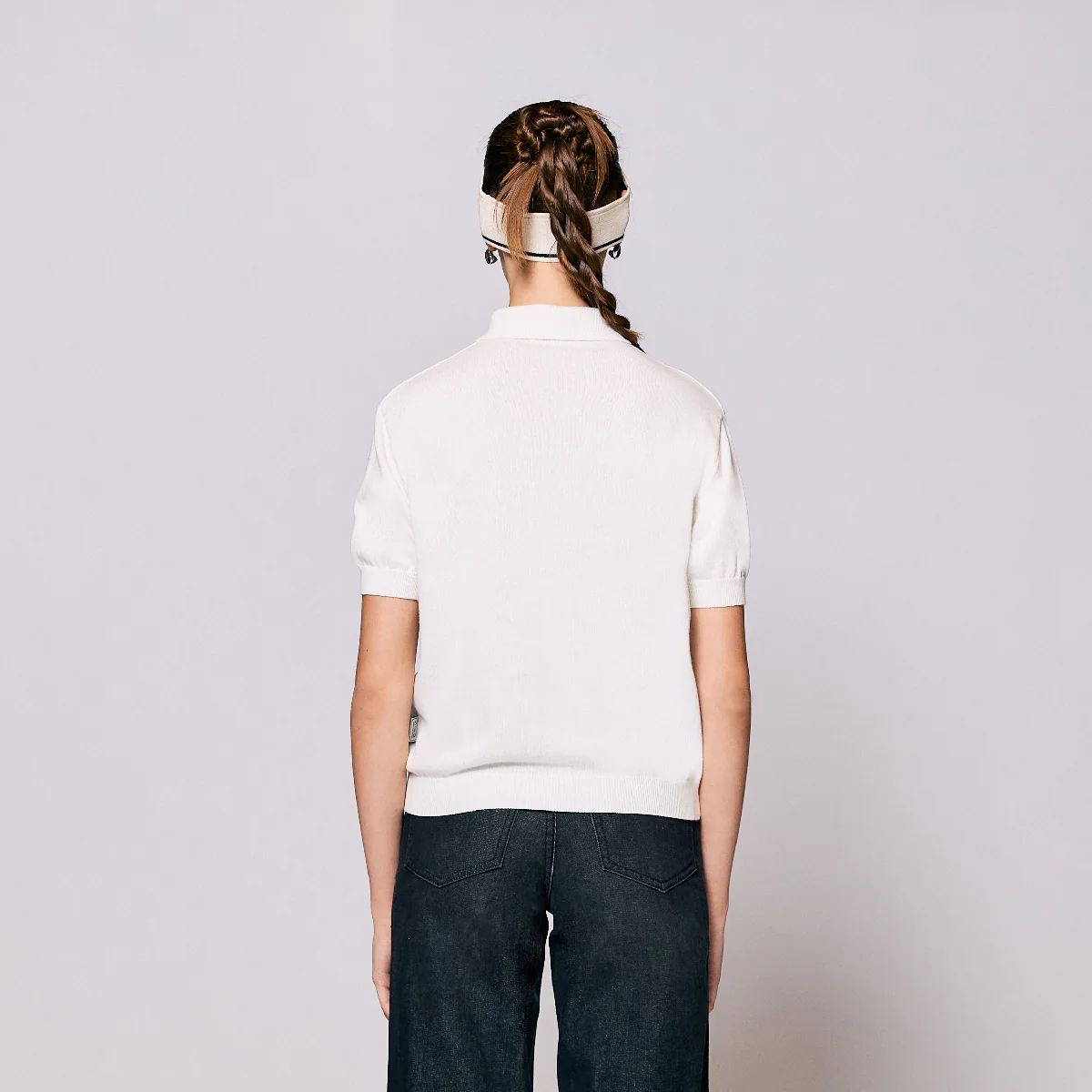 AlwaysWonder | 'A Digital Heartbeat' Off-White Polo Shirt - Image 5