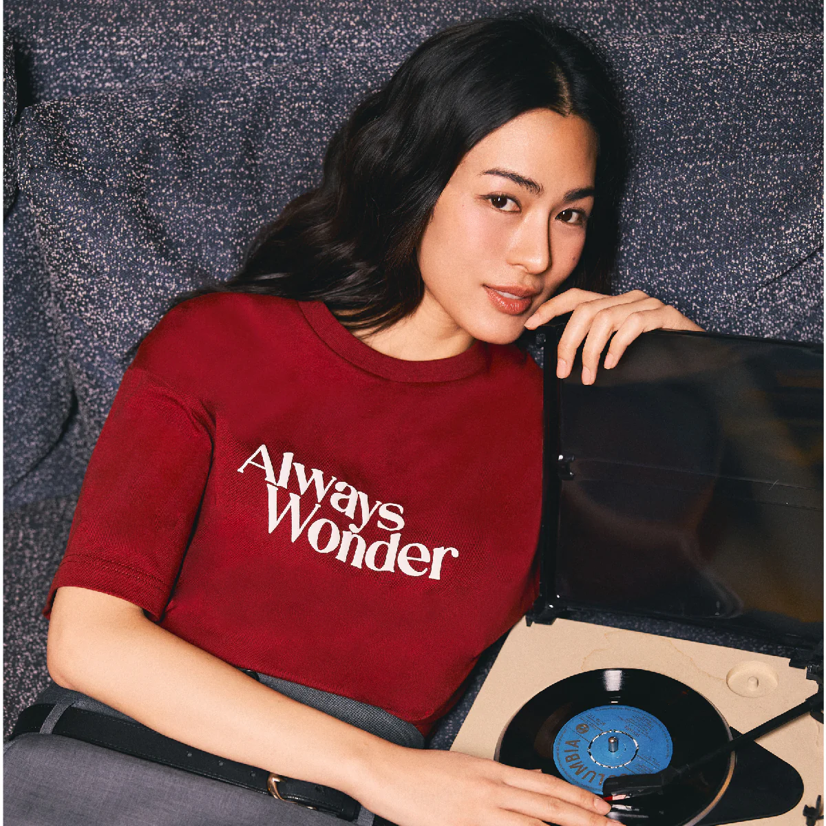 AlwaysWonder | 'A Digital Heartbeat' Rosewood T-Shirt - Image 7