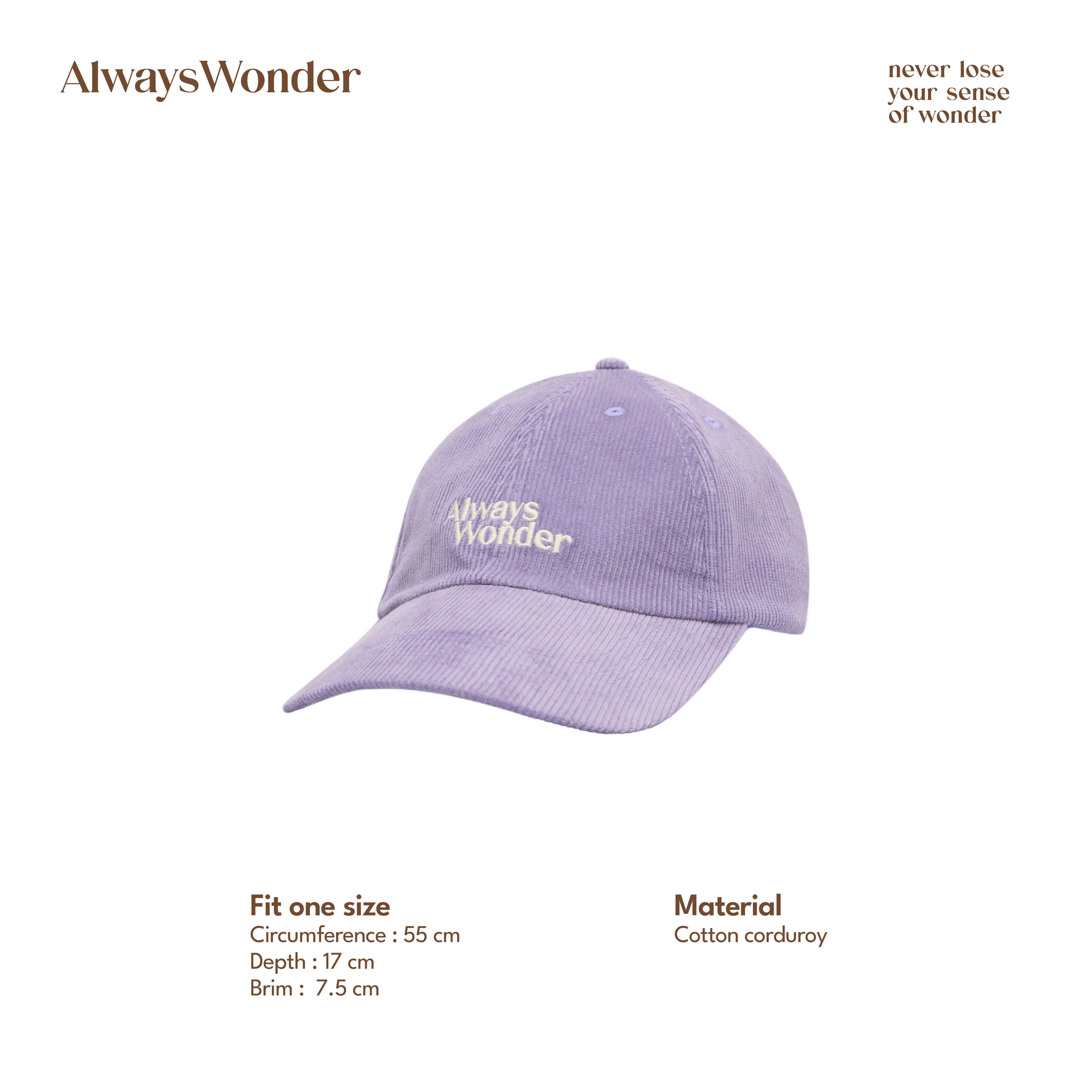 AlwaysWonder Cap (Light Purple) - Image 3