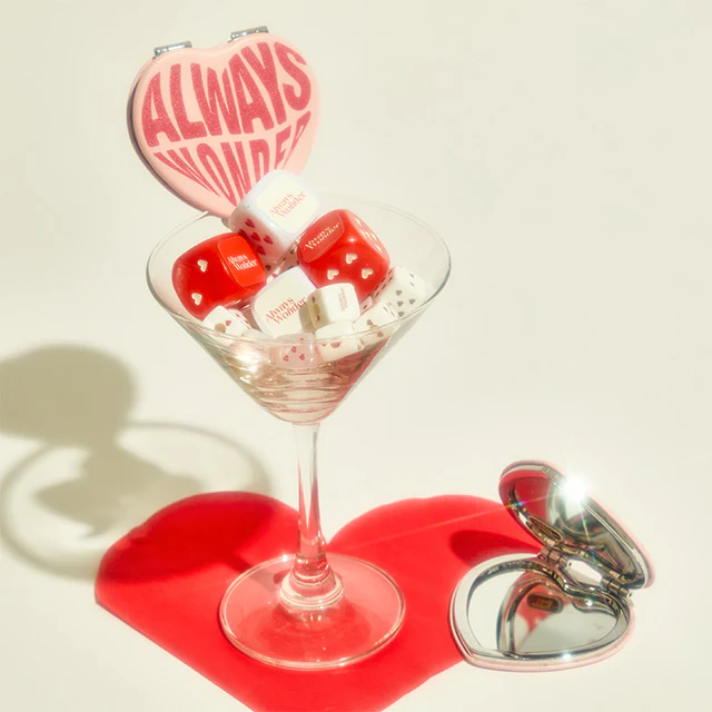 AlwaysWonder | 'Roll with Love' Pink Mirror - Image 4