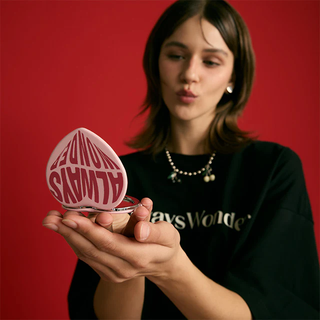 AlwaysWonder | 'Roll with Love' Pink Mirror - Image 5