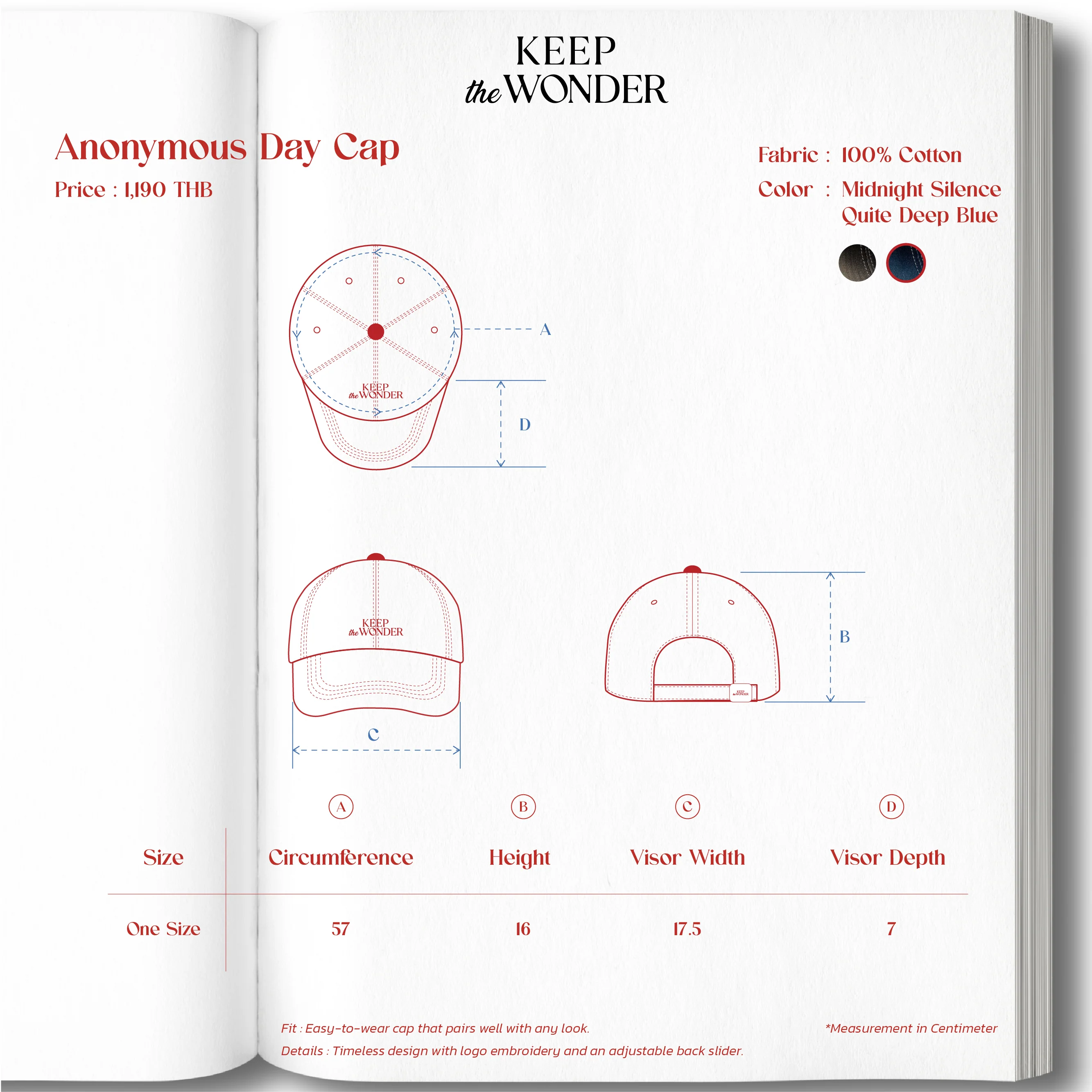 Anonymous Day Cap | Quite Deep Blue - Image 6