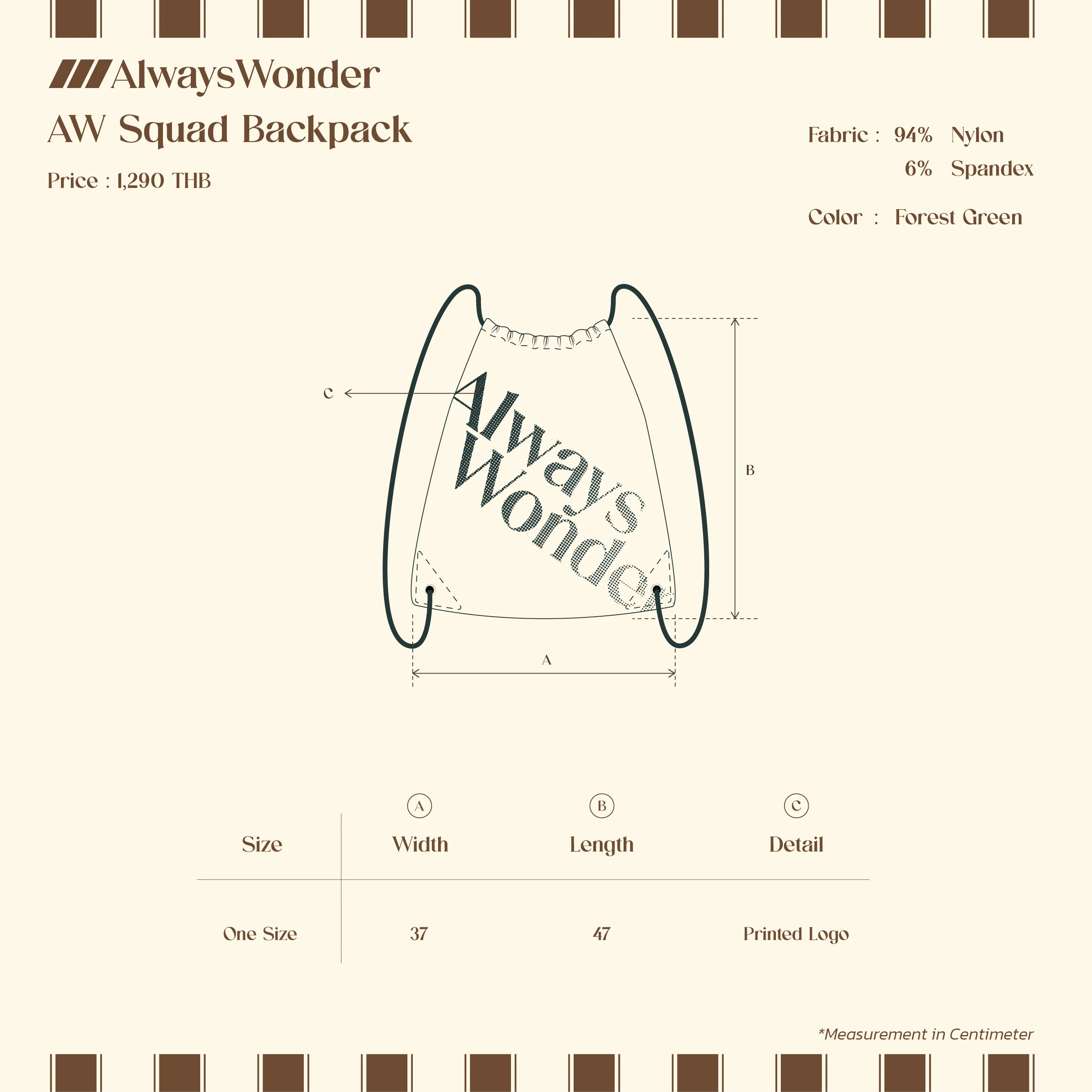 AW Squad Backpack | Forest Green - Image 4