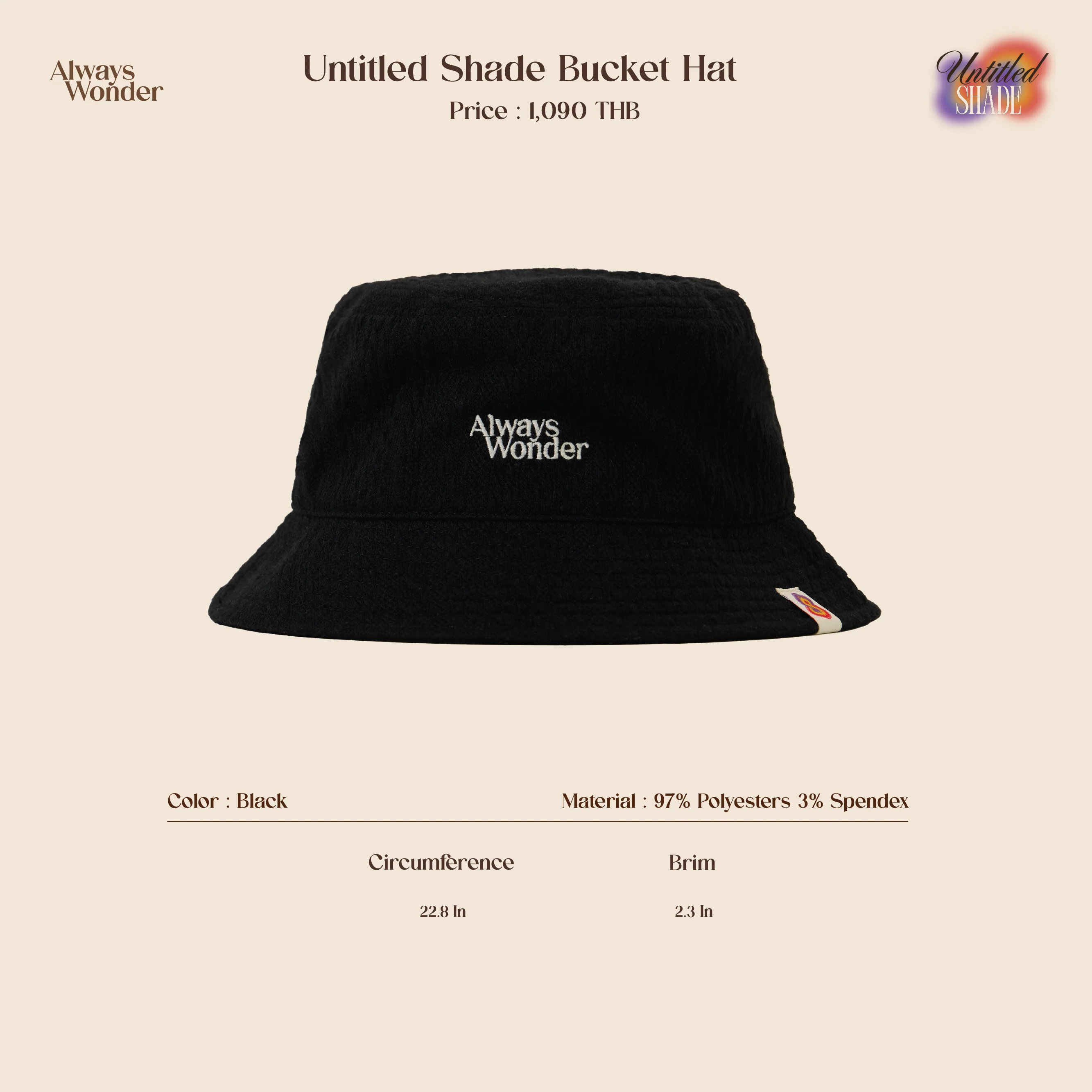 Black Bucket Hat | Untitled Shade - Image 6