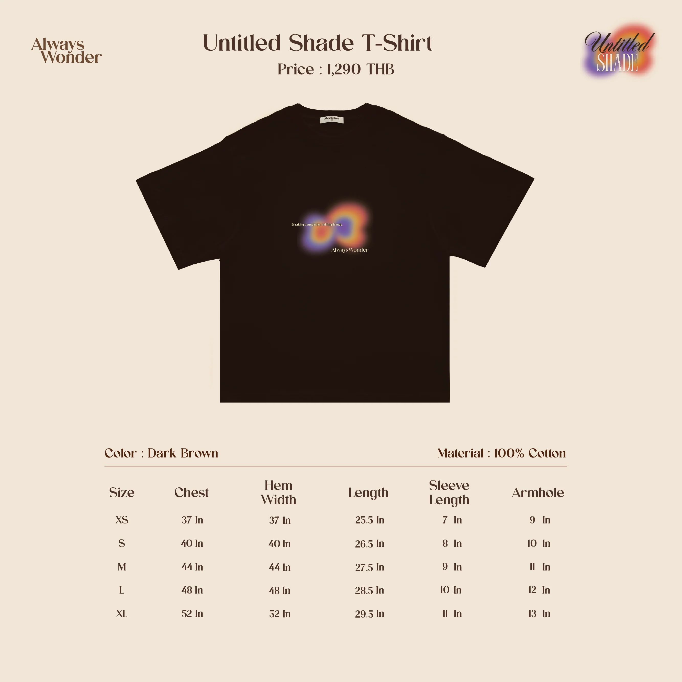 Dark Brown T-shirt | Untitled Shade - Image 7