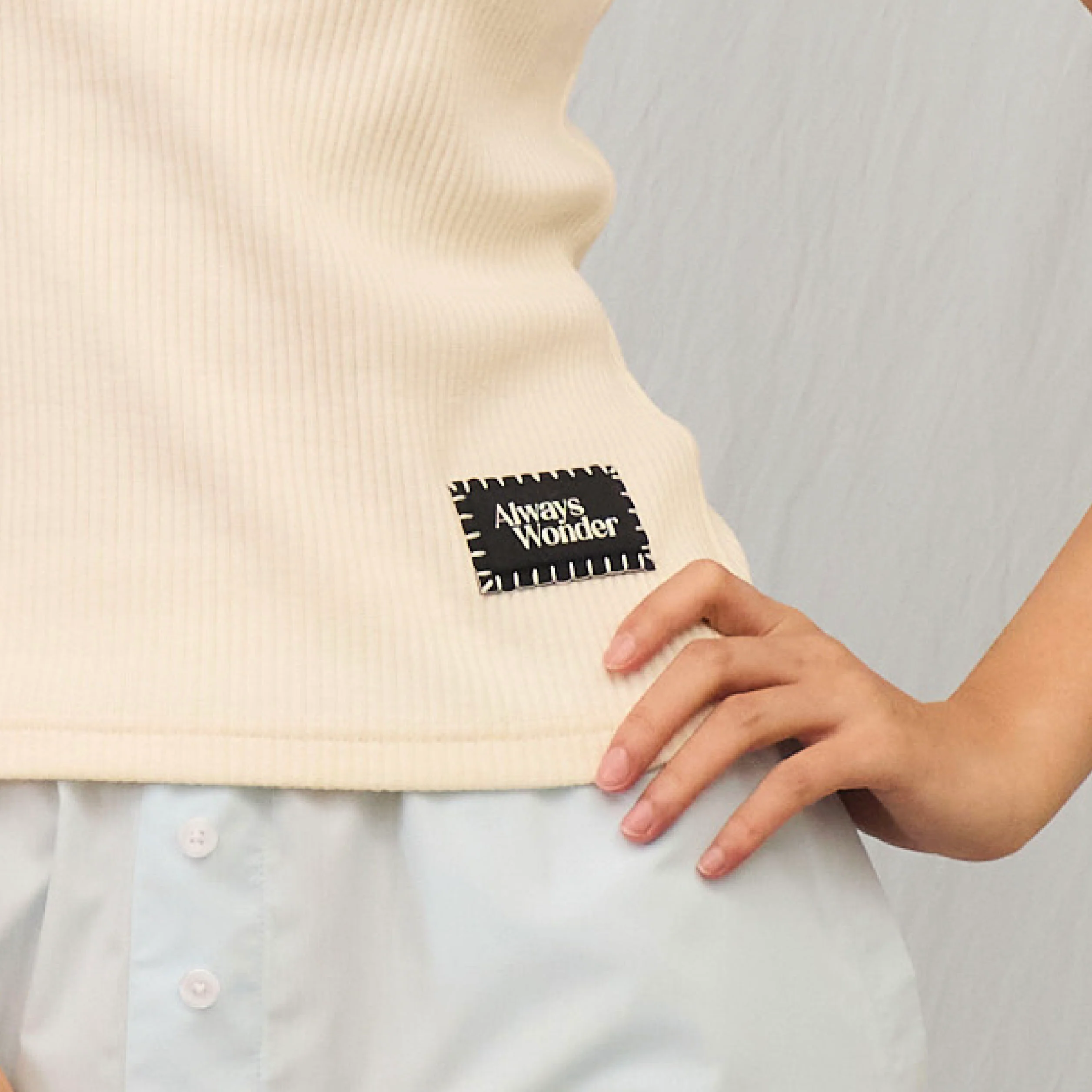 Calm Square Tank | Soft Cream - Image 6