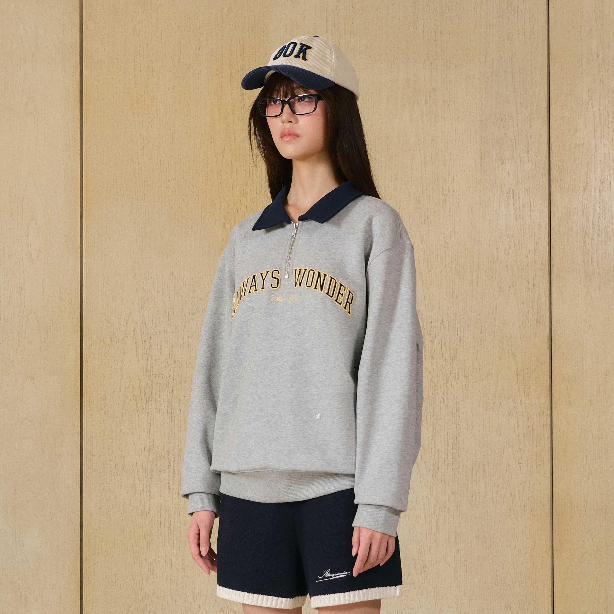 Campus Half-Zip Sweater | Locker Gray - Image 3