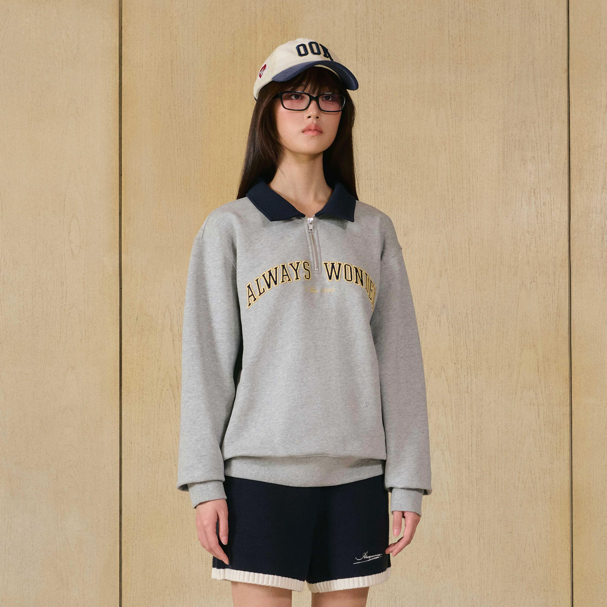 Campus Half-Zip Sweater | Locker Gray - Image 4