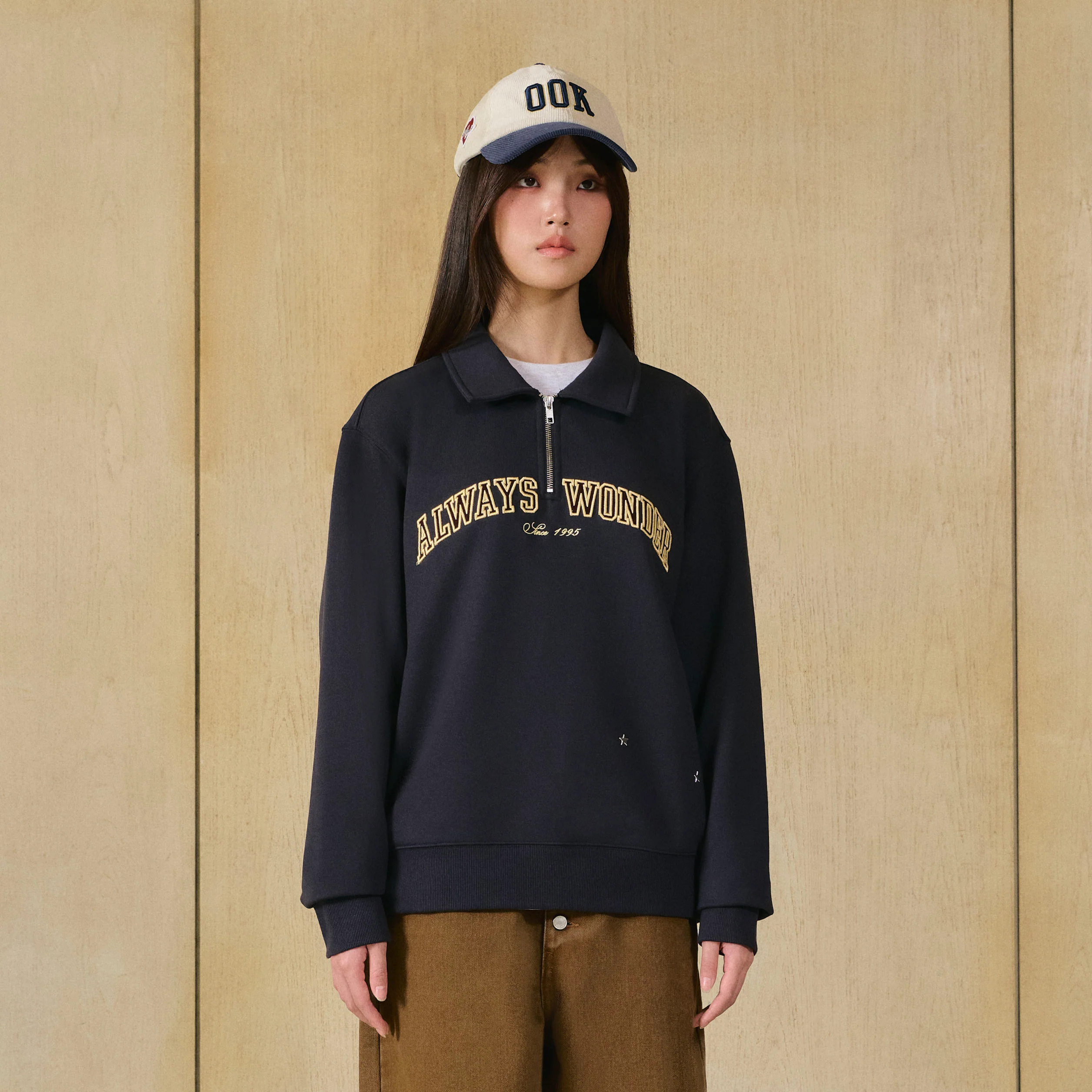 Campus Half-Zip Sweater | Navy Ink - Image 4