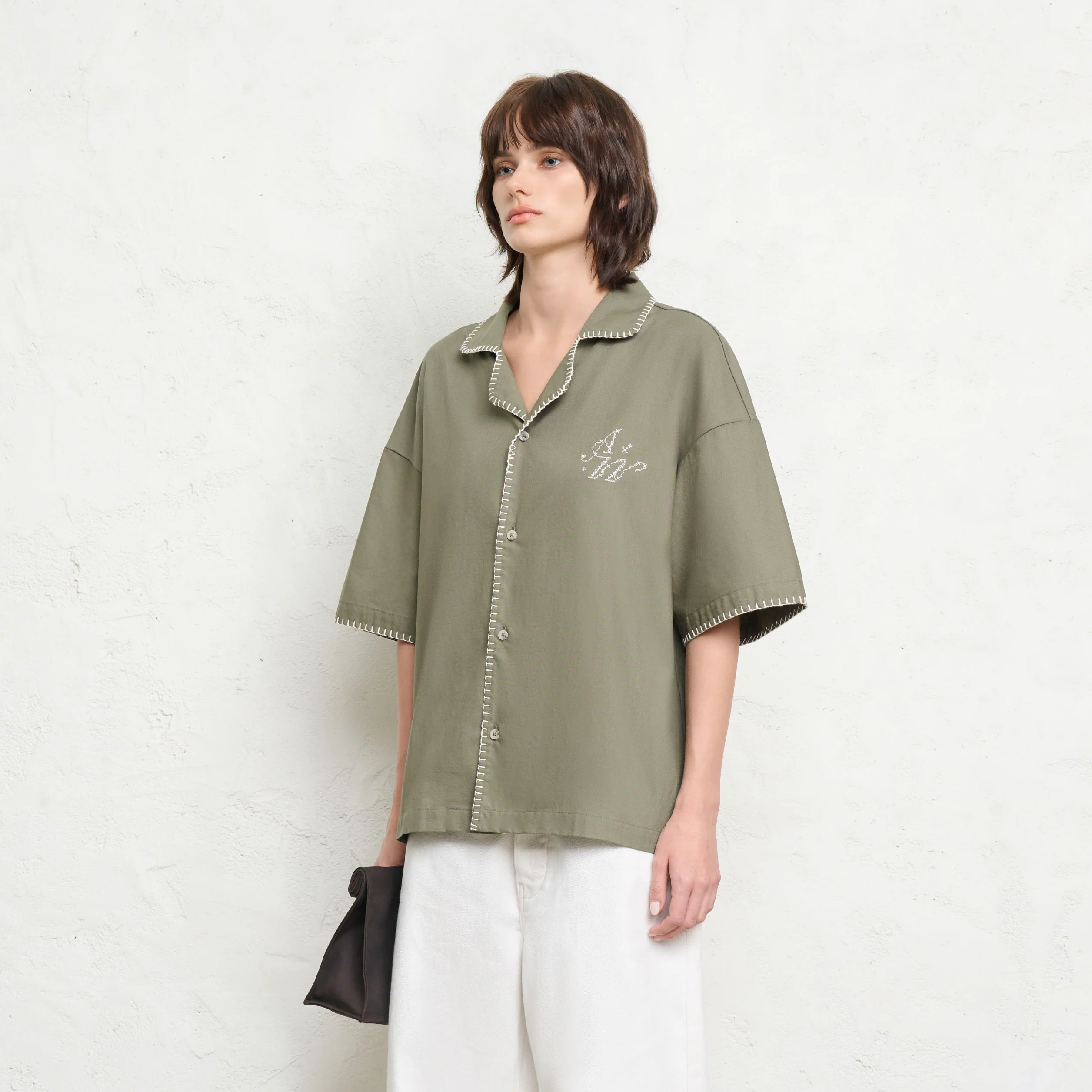Canvas Breeze Shirt | Green Moss - Image 3
