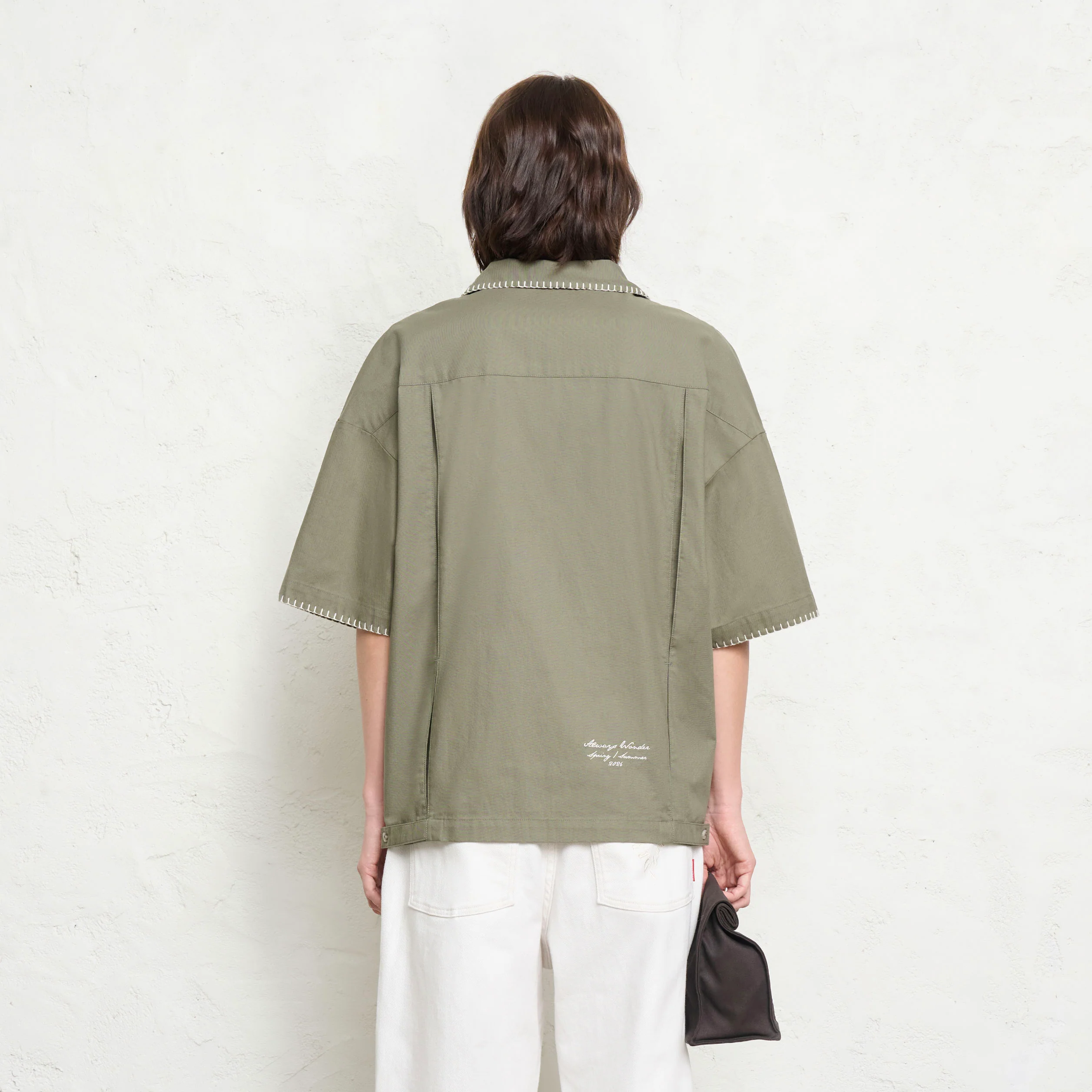Canvas Breeze Shirt | Green Moss - Image 5