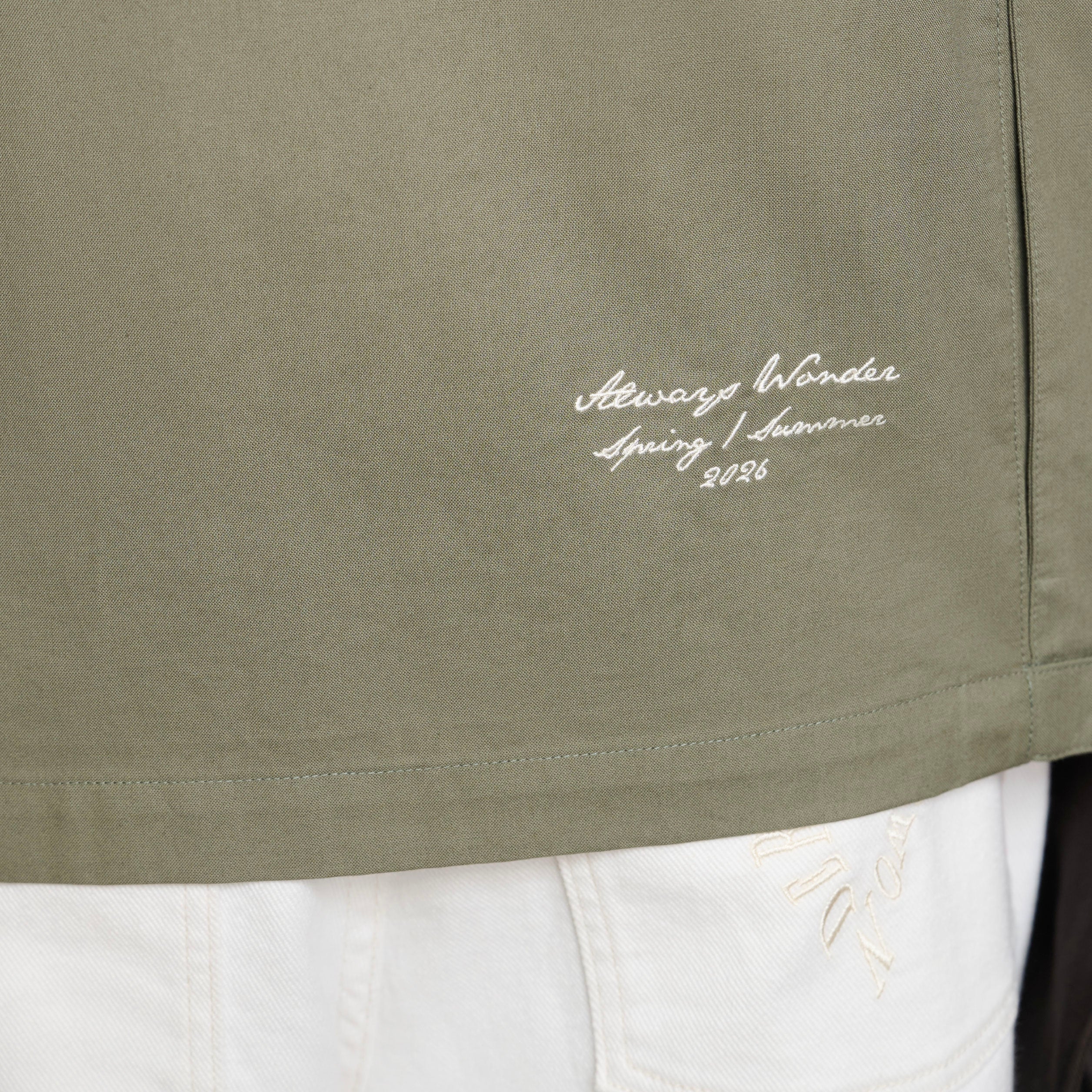 Canvas Breeze Shirt | Green Moss - Image 6