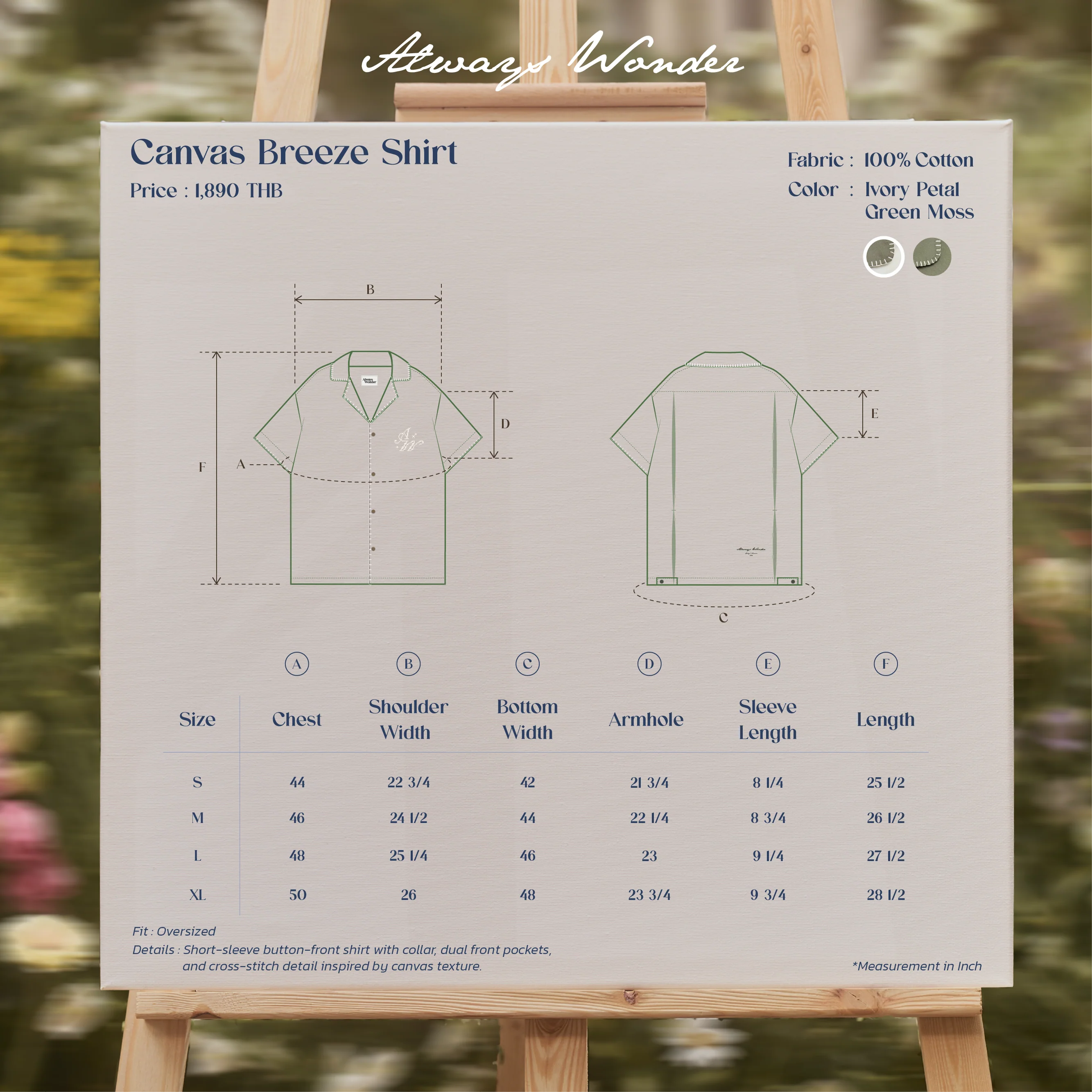 Canvas Breeze Shirt | Ivory Petal - Image 7