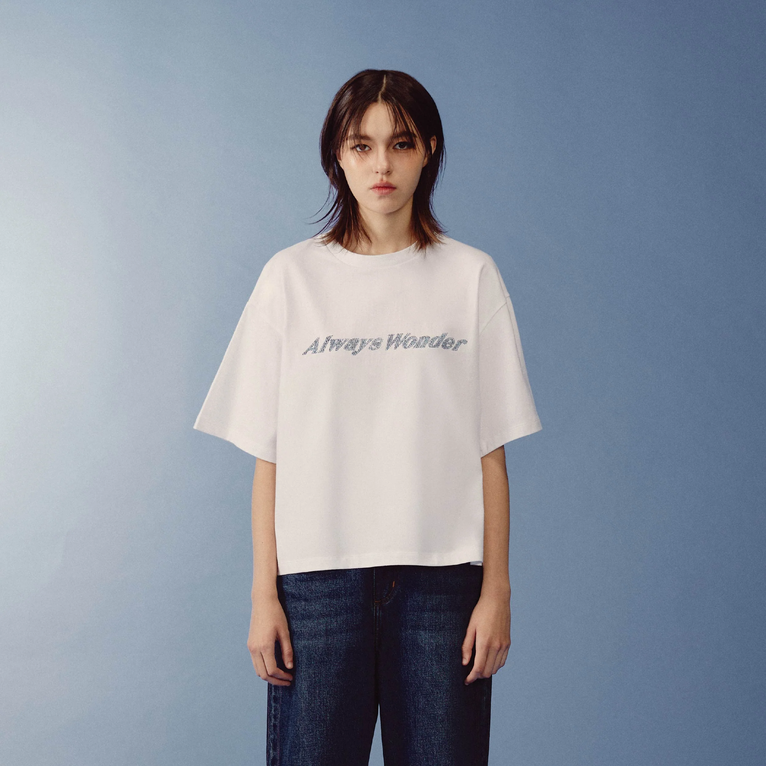 Canvas Essential Boxy Tee | Plaster White - Image 3