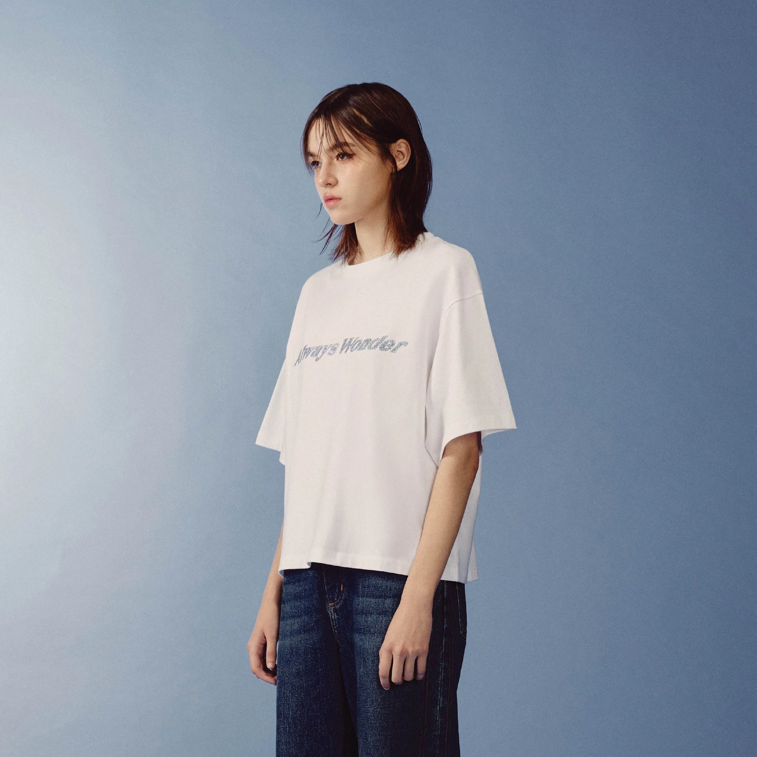Canvas Essential Boxy Tee | Plaster White - Image 4