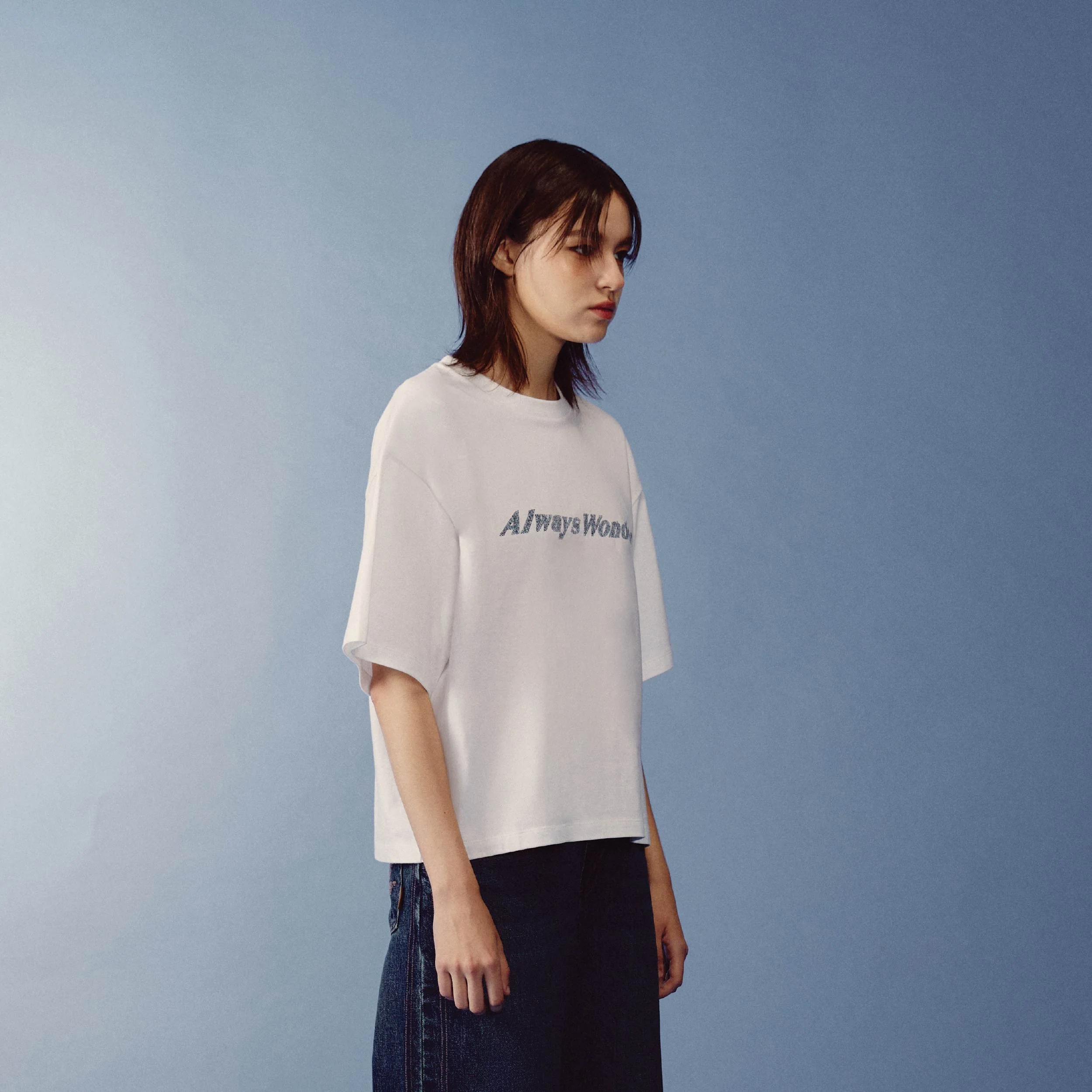 Canvas Essential Boxy Tee | Plaster White - Image 5