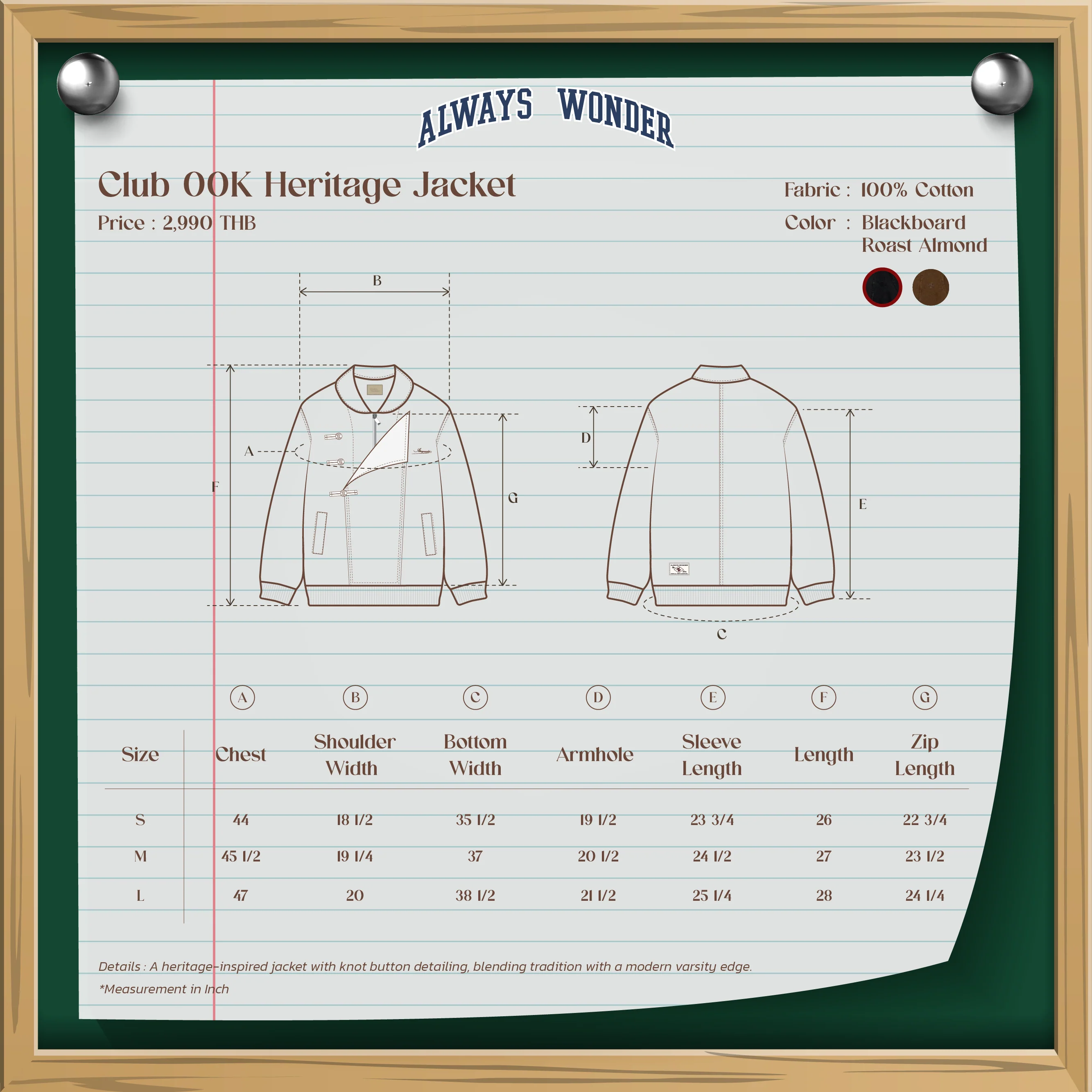 Club 00K Heritage Jacket | Blackboard - Image 7