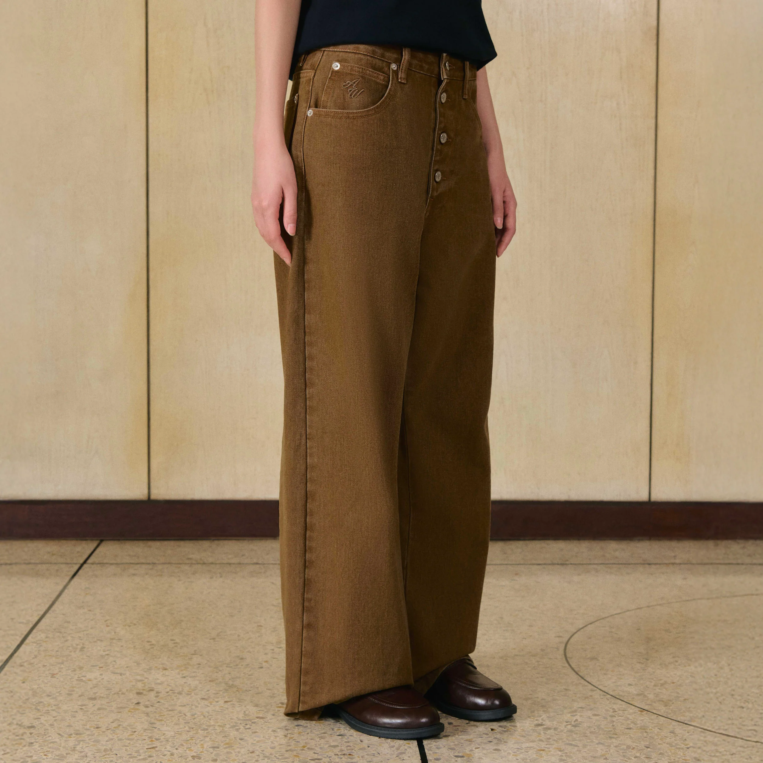 Club 00K Heritage Barrel Jeans | Roast Almond - Image 4
