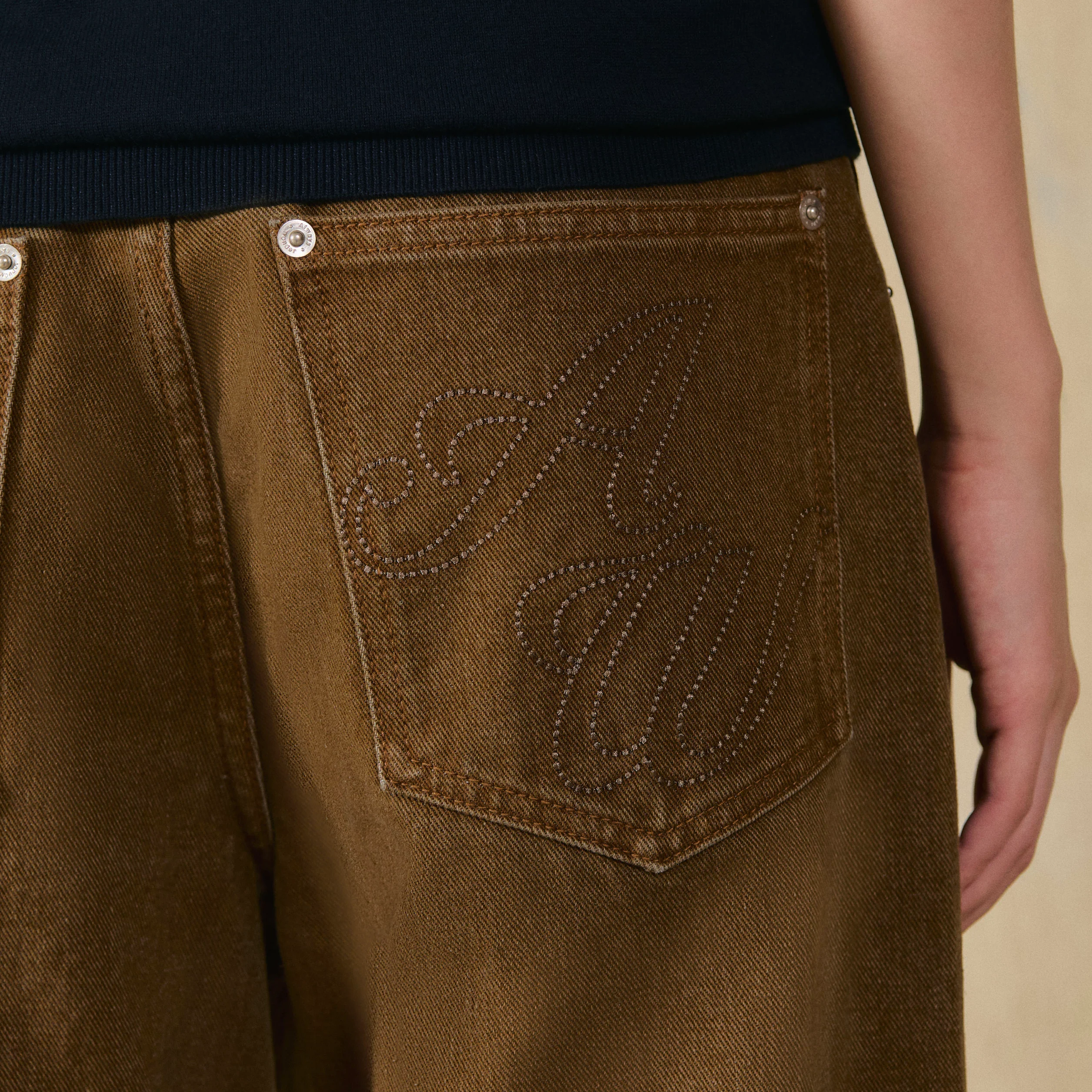 Club 00K Heritage Barrel Jeans | Roast Almond - Image 6