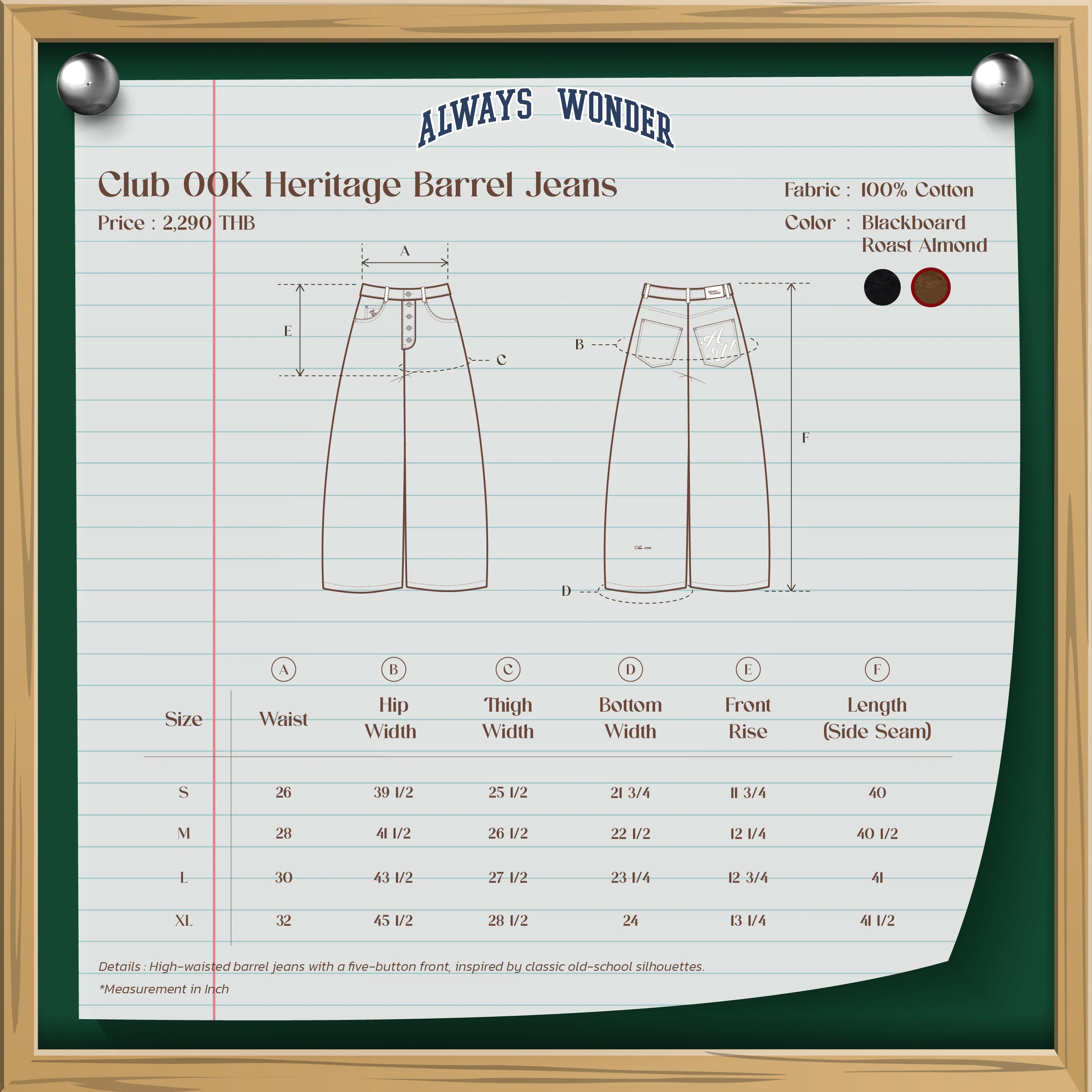 Club 00K Heritage Barrel Jeans | Roast Almond - Image 7