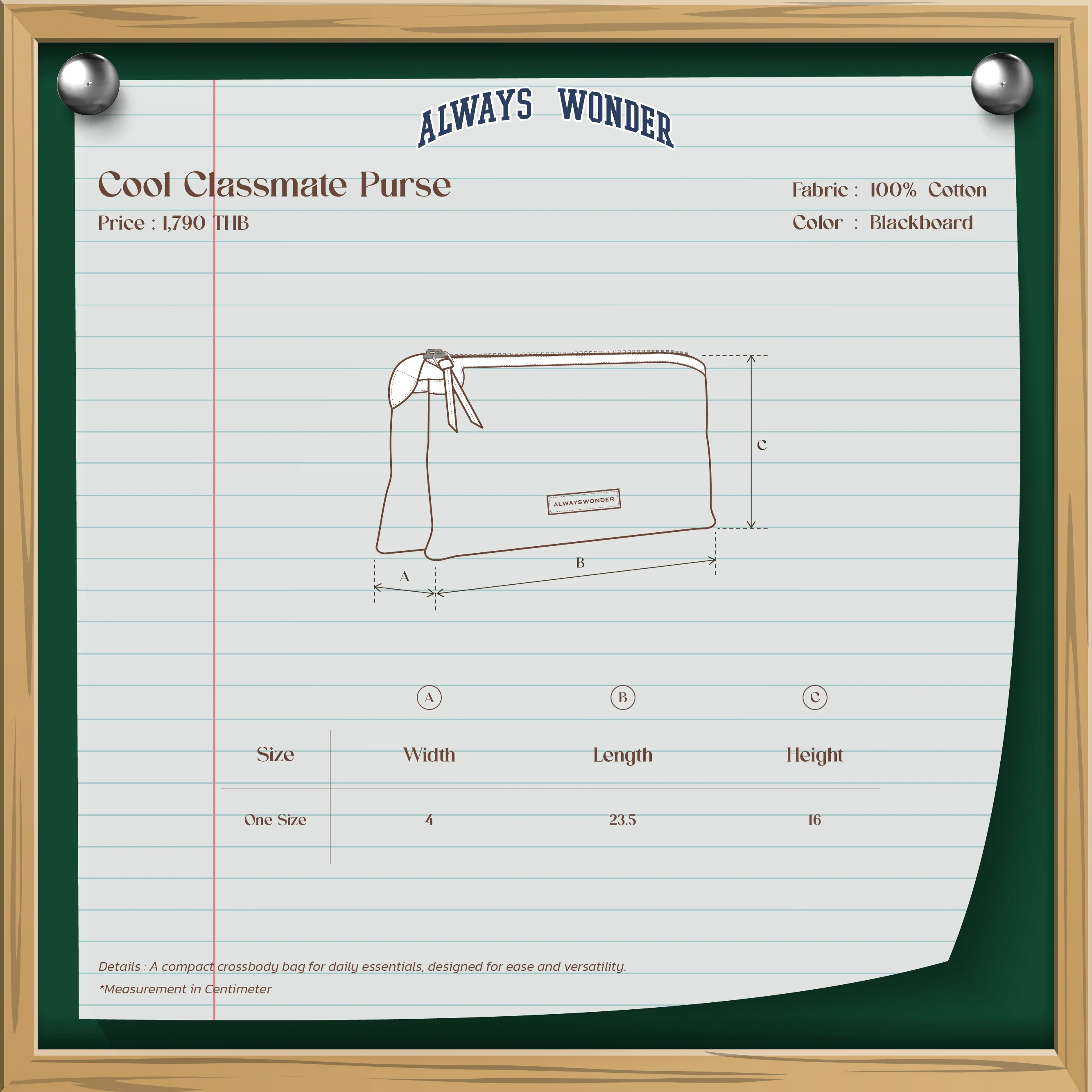 Cool Classmate Purse | Blackboard - Image 4