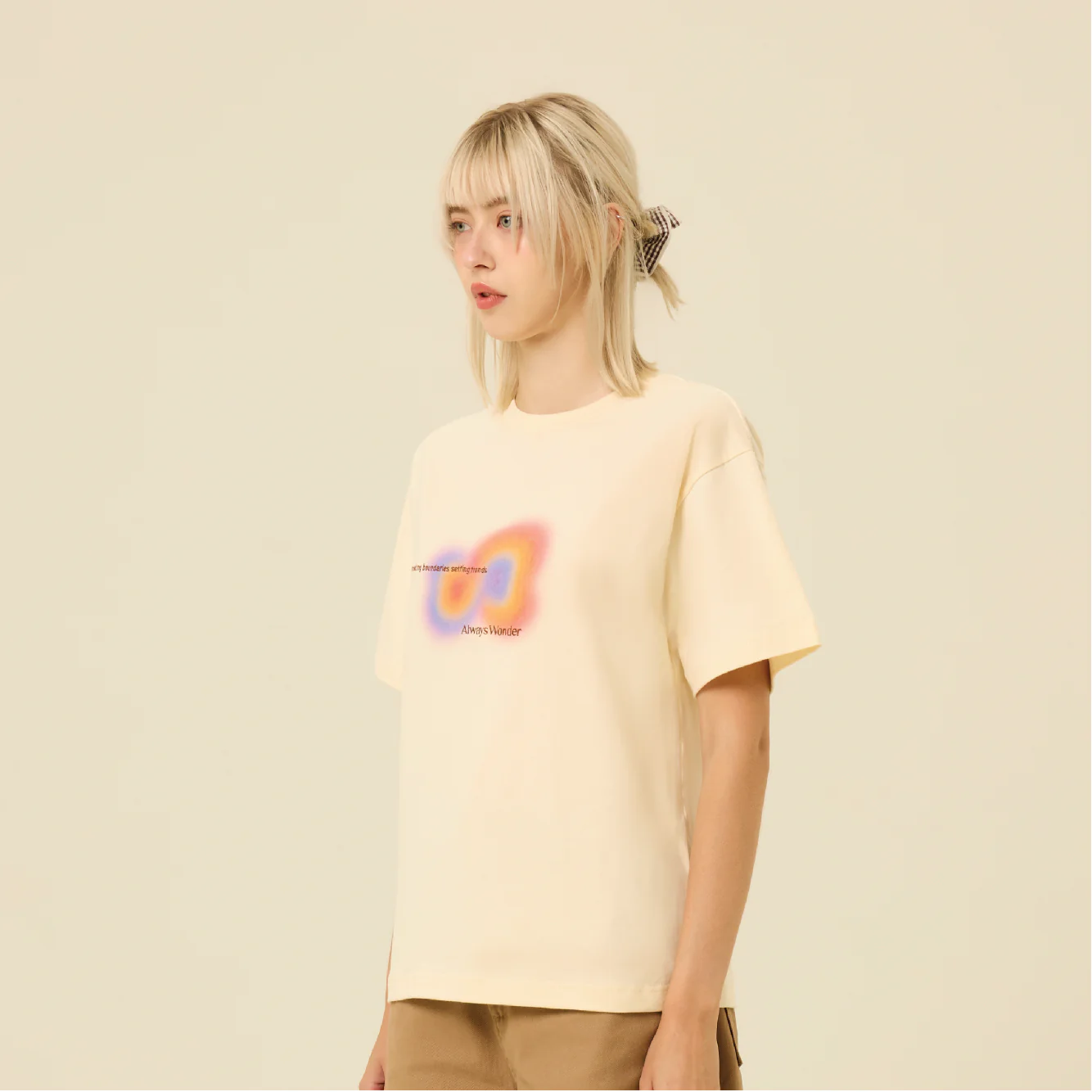 Cream T-shirt | Untitled Shade - Image 3