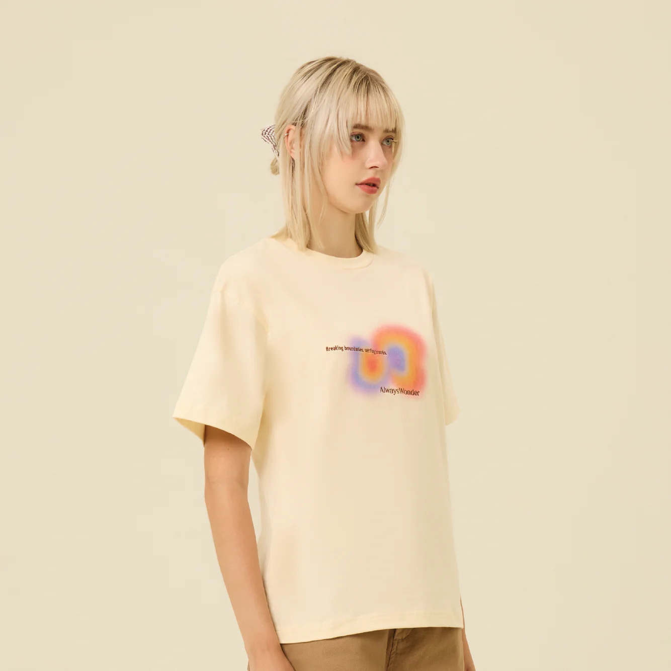 Cream T-shirt | Untitled Shade - Image 4