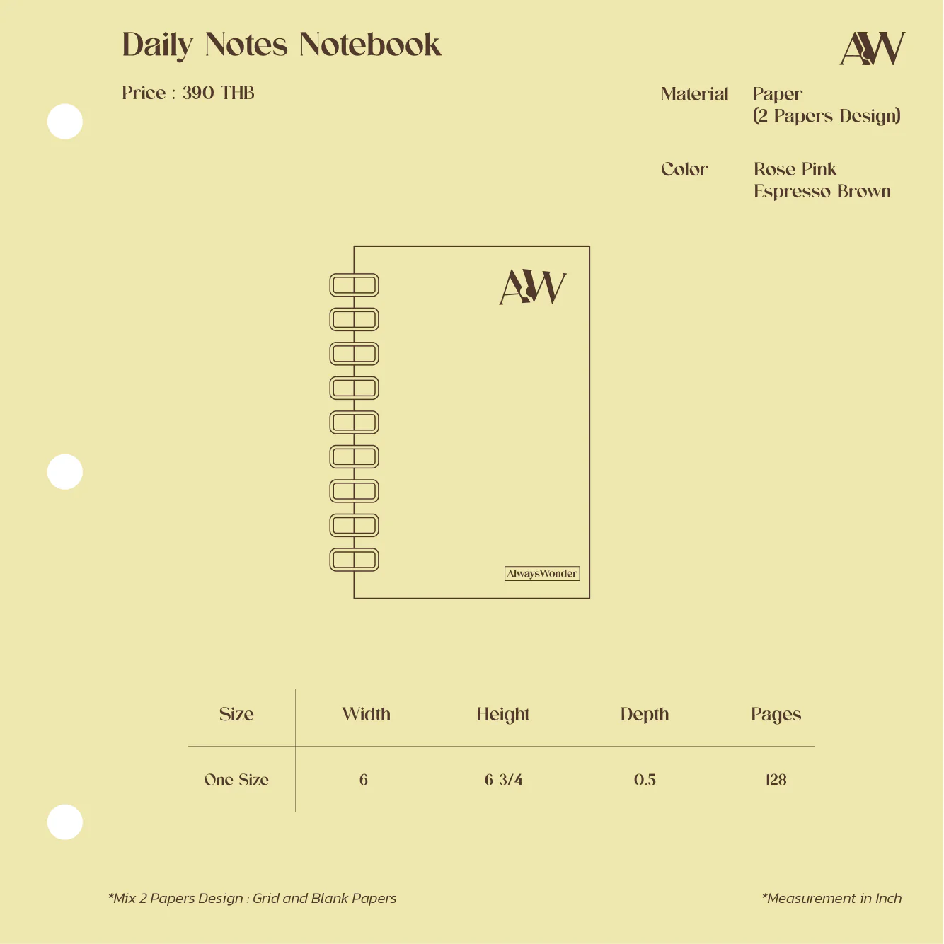 Daily Notes Notebook | Espresso Brown - Image 5